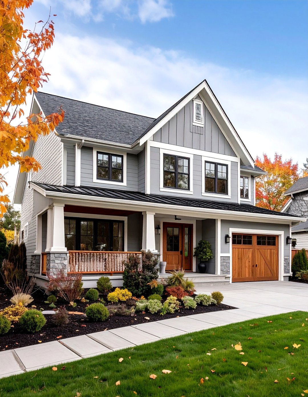 Pewter Metallic Contemporary Sophistication - 25 Board and Batten Siding Colors
