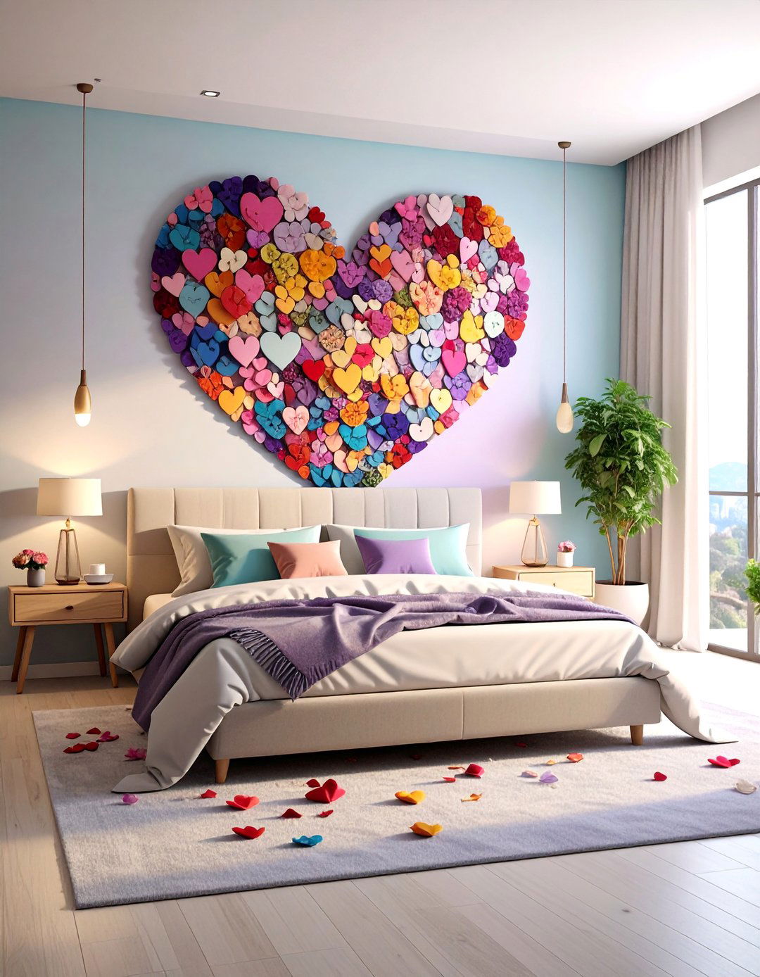 Photo Mosaic Heart Shape - 25 Photo Wall Ideas