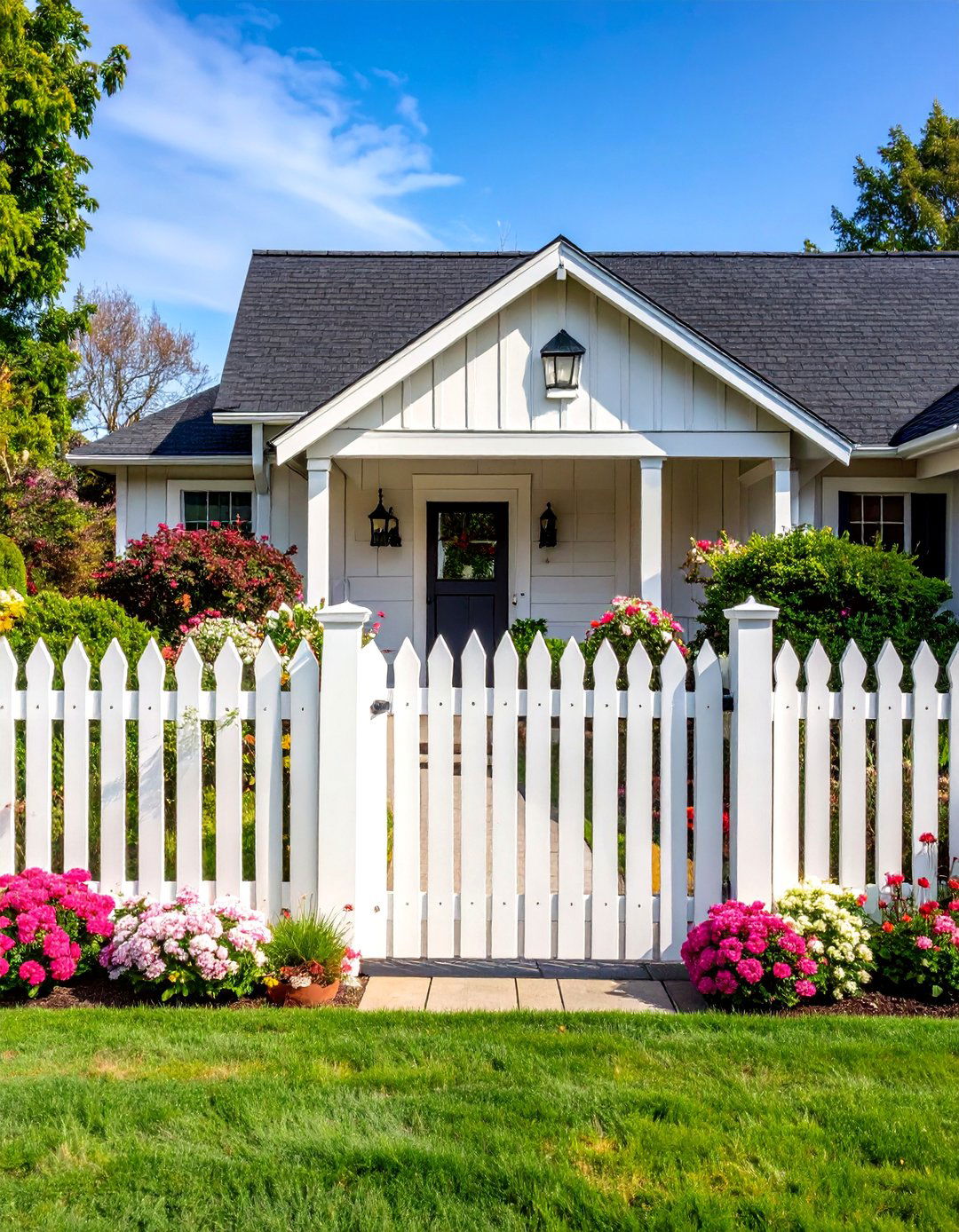 Picket Fence Perimeter Charm - 25 Curb Appeal Ideas