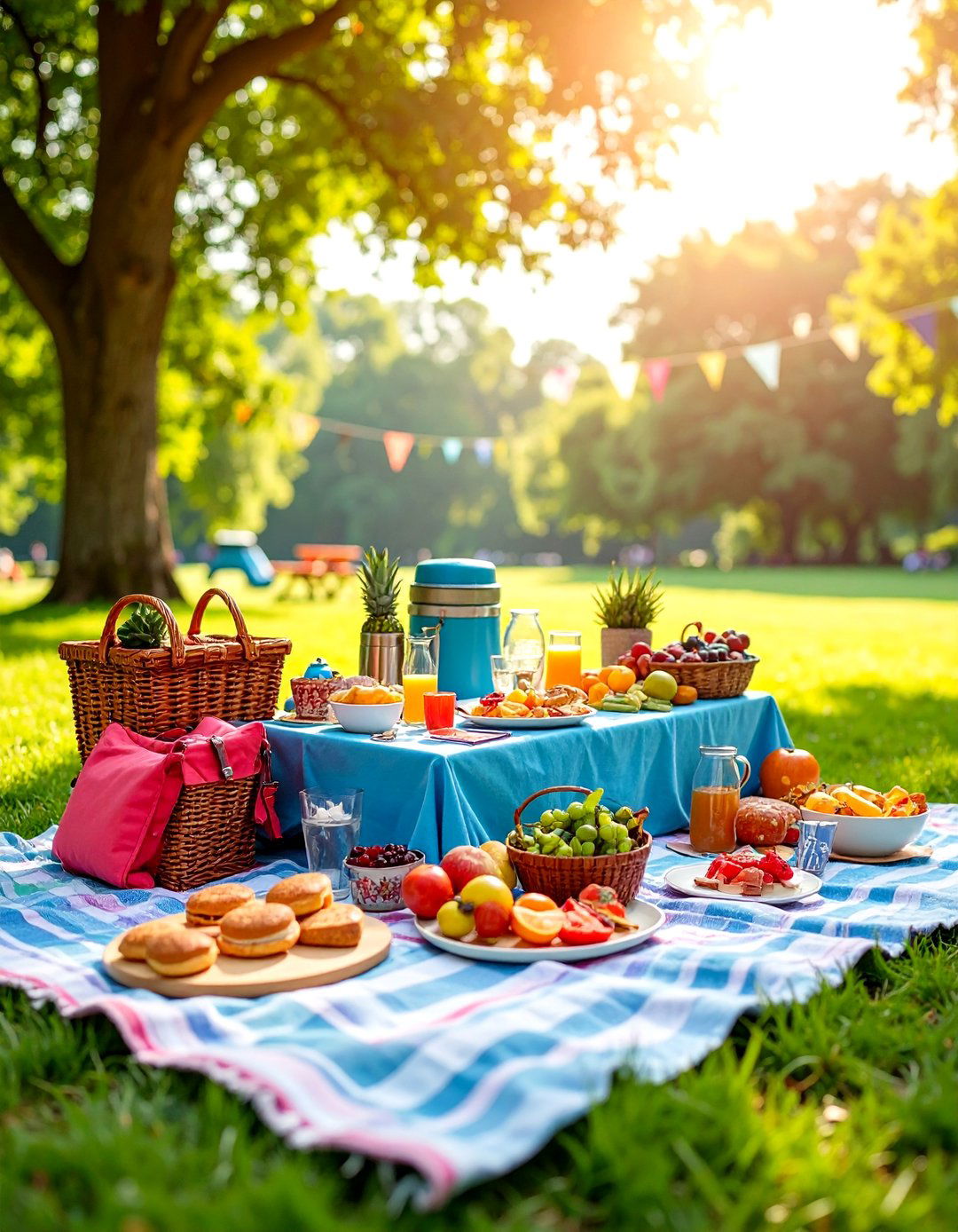 Picnic Adventure Basket with Outdoor Dining Essentials - 25 Gift Basket Ideas