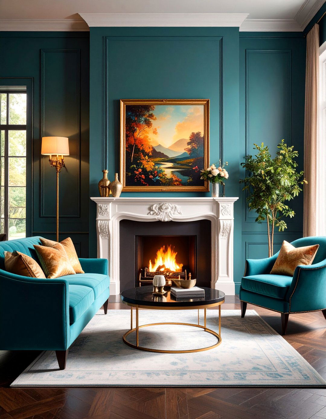 Picture Light Artwork Illumination - 25 Fireplace Lighting Ideas