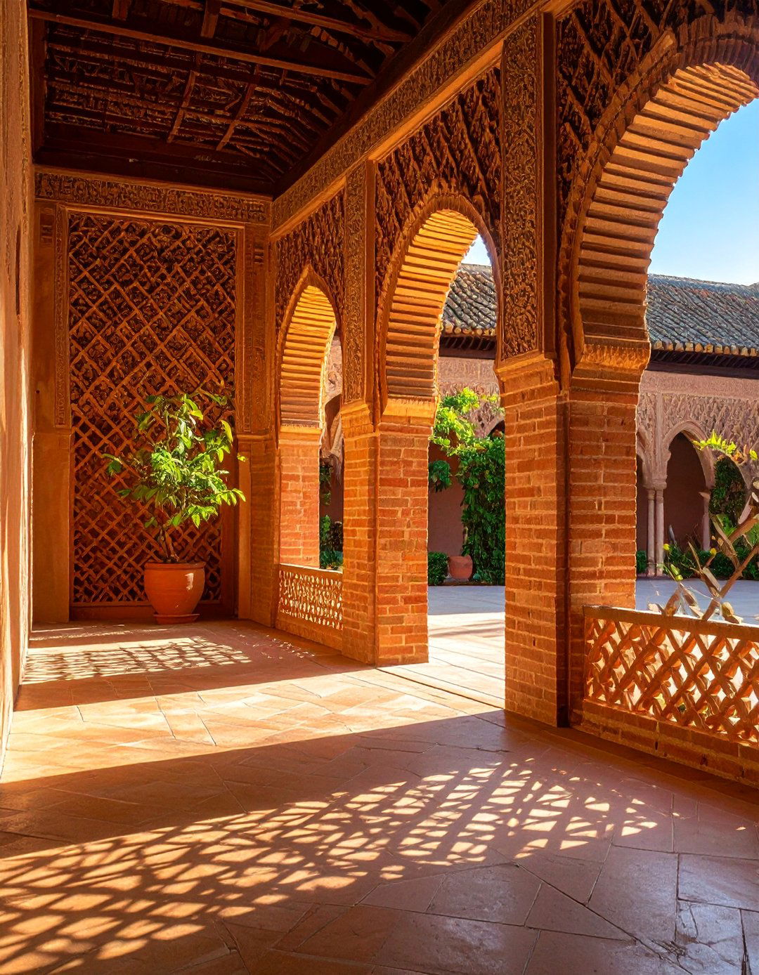 Pierced Brick Screen Wall - 25 Brick Fence Ideas
