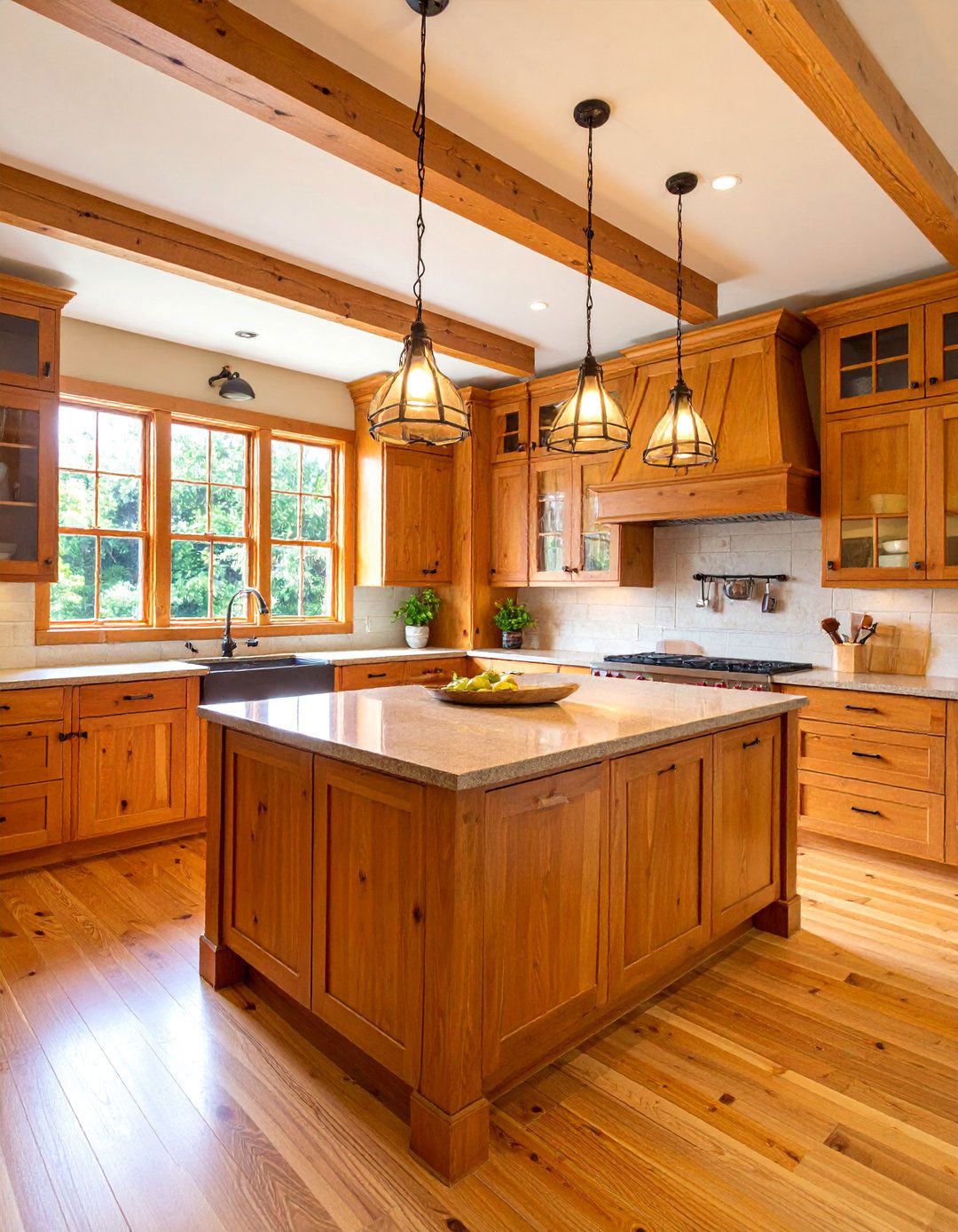 Pine Kitchen with Craftsman Pantry Integration - 25 Craftsman Kitchen Ideas