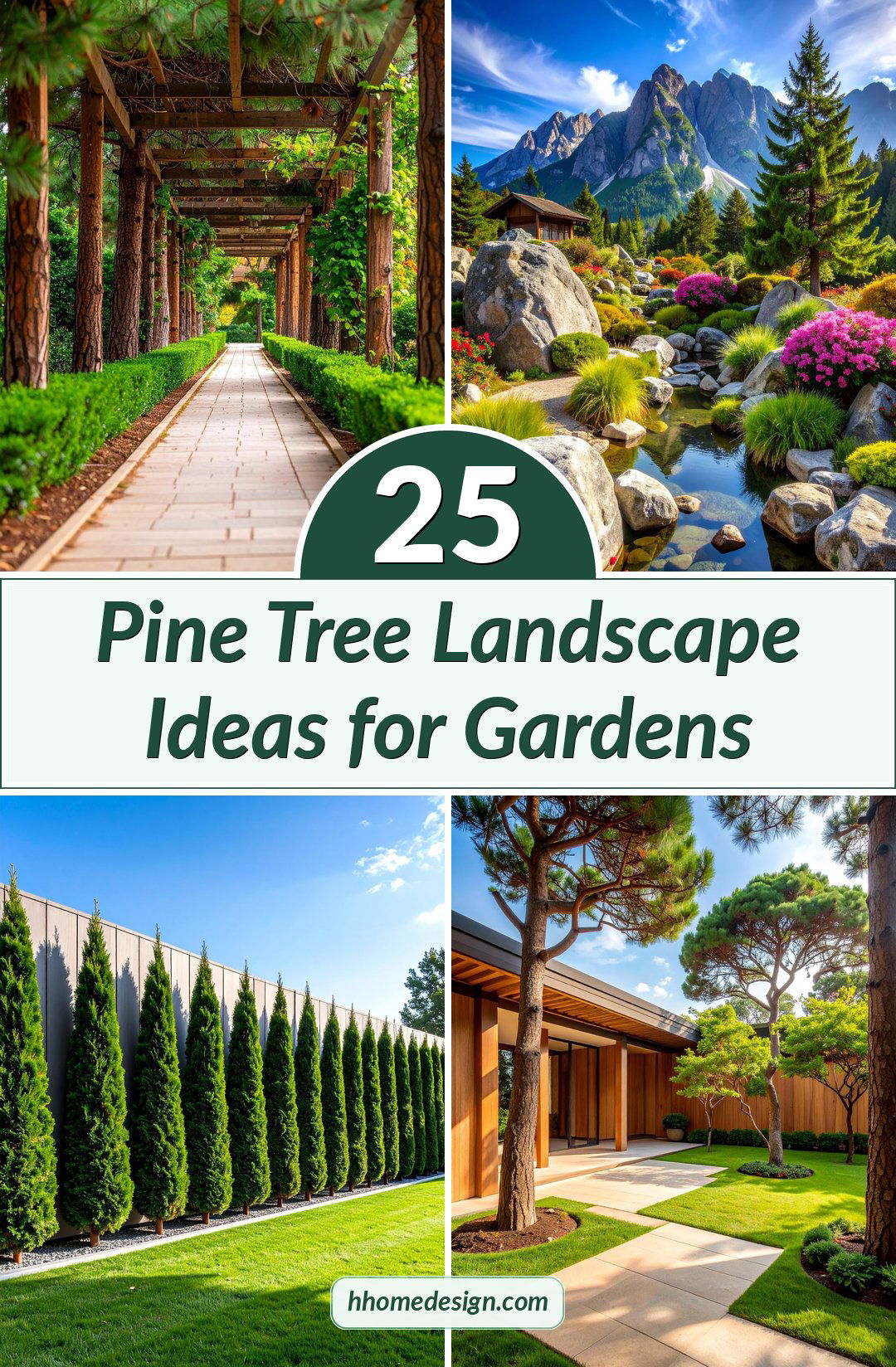 25 Pine Tree Landscape Ideas for Gardens