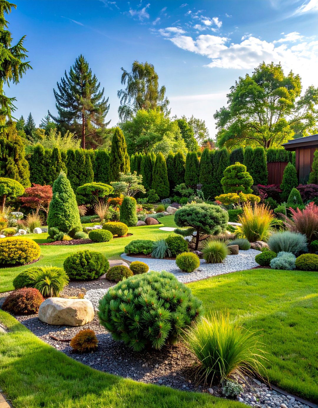 Pine Tree Specimen Showcase Garden - 25 Pine Tree Landscape Ideas