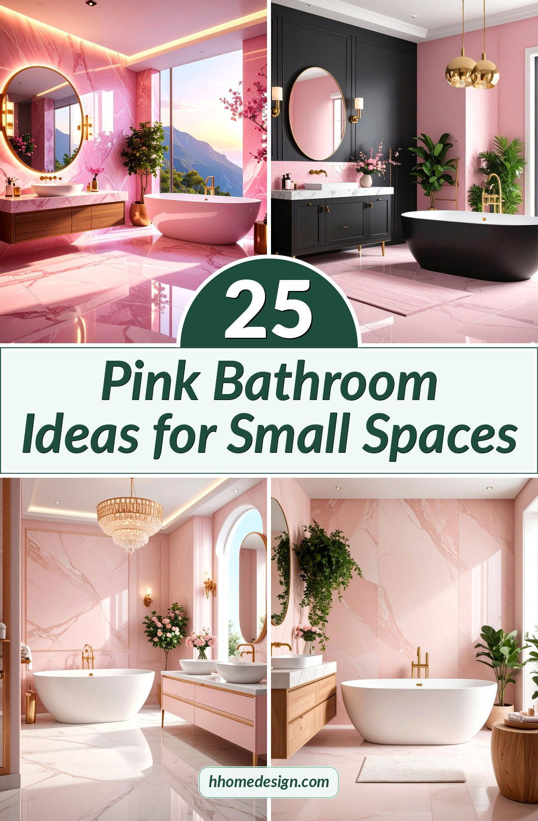 25 Pink Bathroom Ideas for Small Spaces