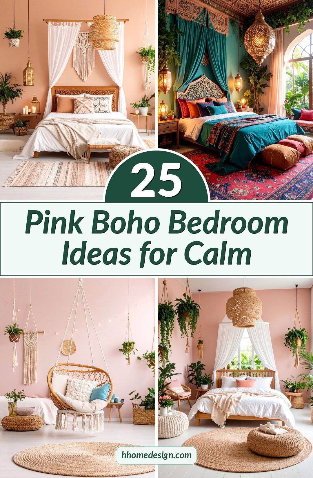 25 Pink Boho Bedroom Ideas for Calm