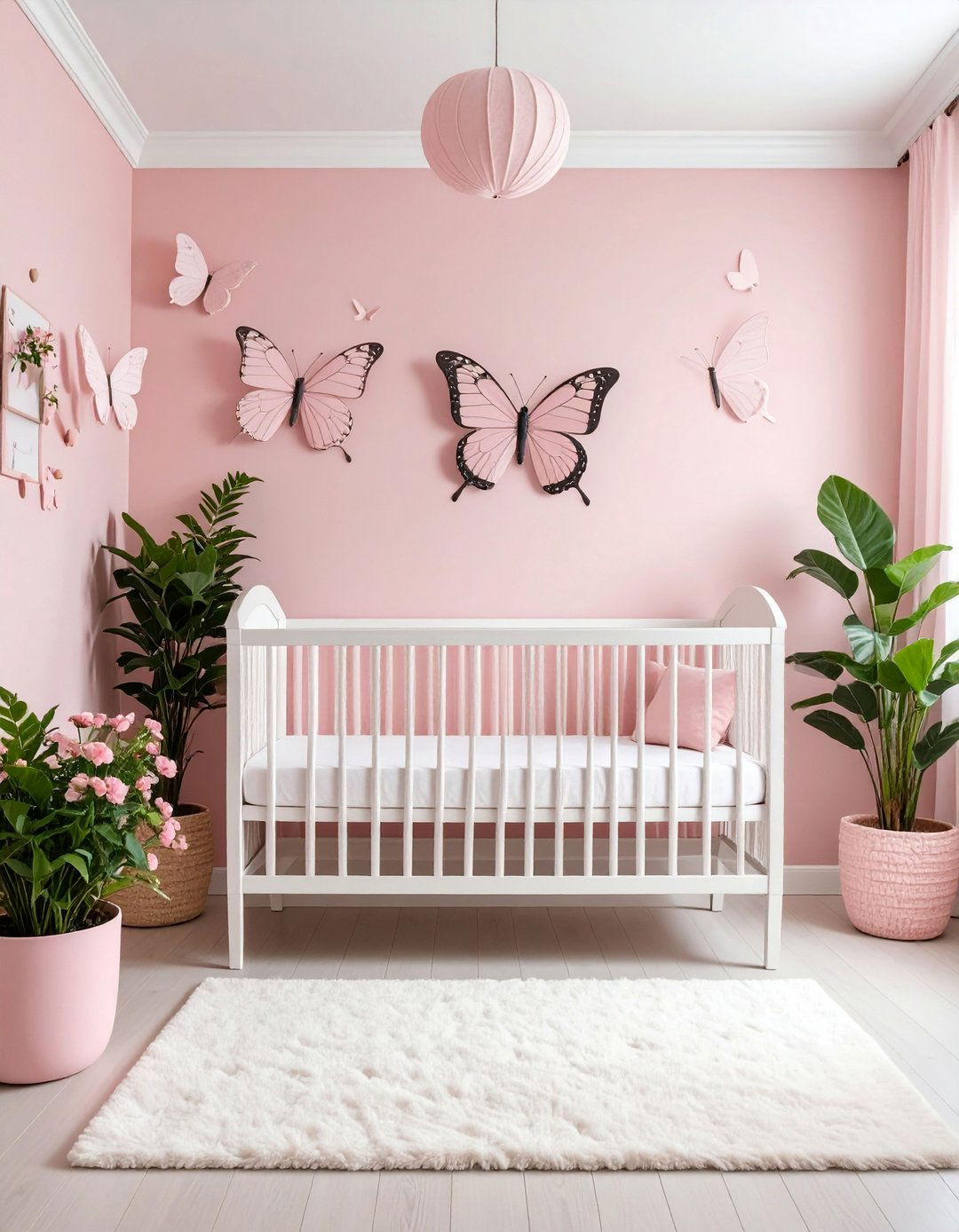 Pink Botanical Garden Nursery Theme - 25 Pink Nursery Ideas