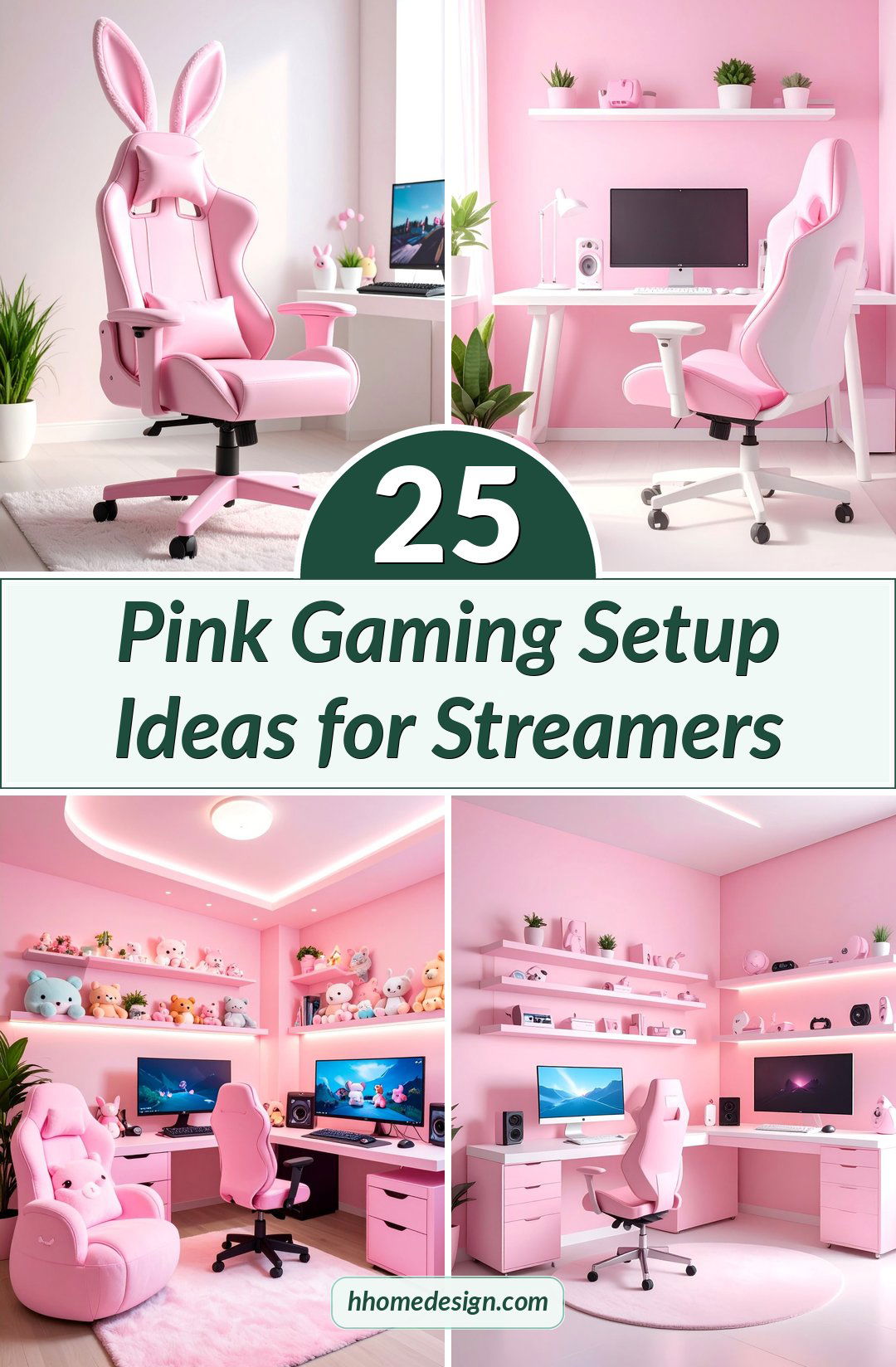 25 Pink Gaming Setup Ideas for Streamers