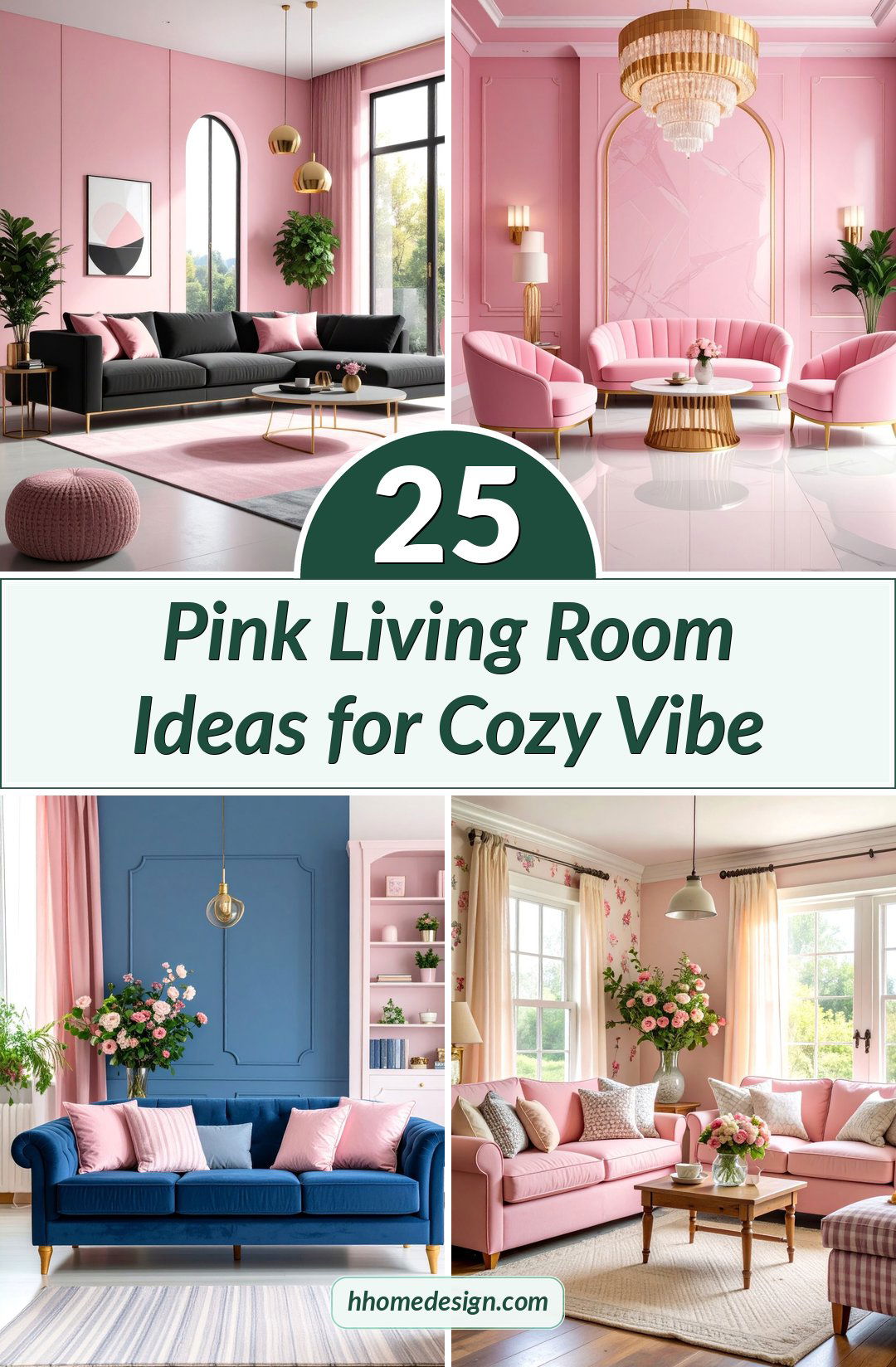 25 Pink Living Room Ideas for Cozy Vibe