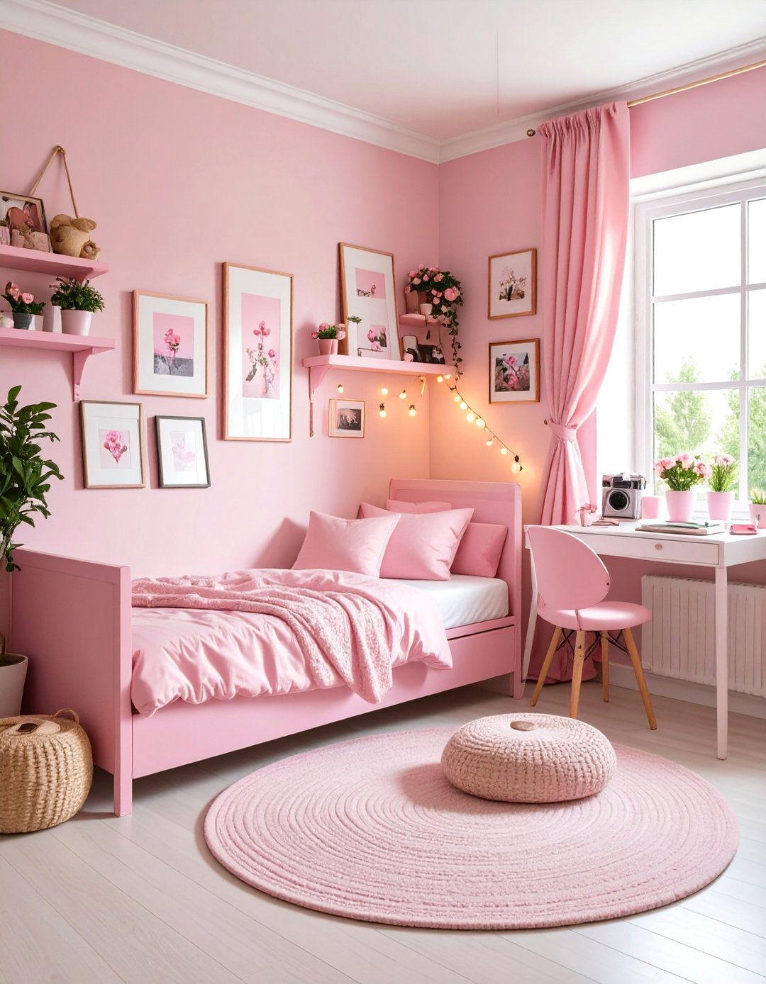 Pink Memory and Photo Display Gallery - 25 Pink Dorm Room Ideas