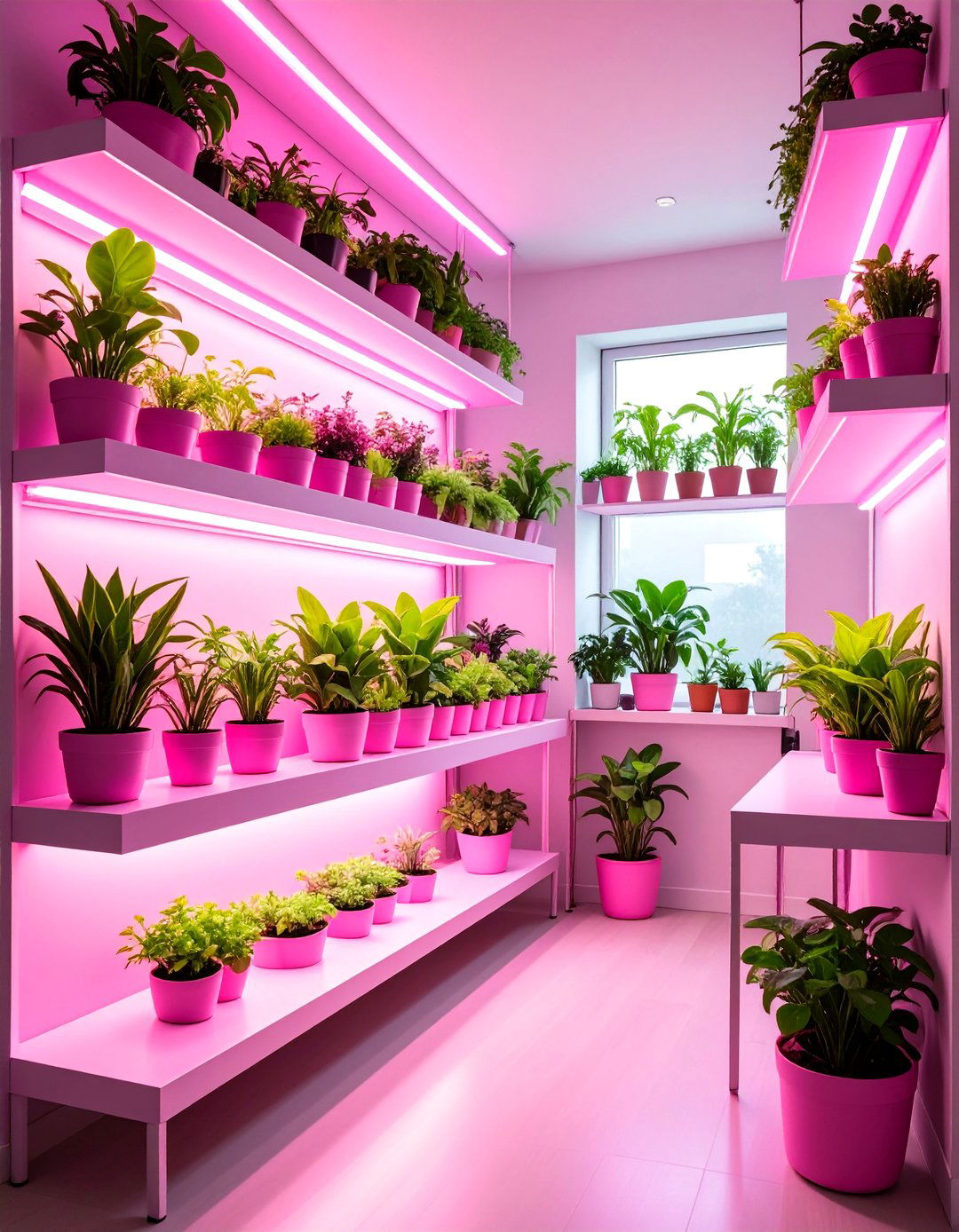 Pink Plant Parent Paradise - 25 Pink Dorm Room Ideas