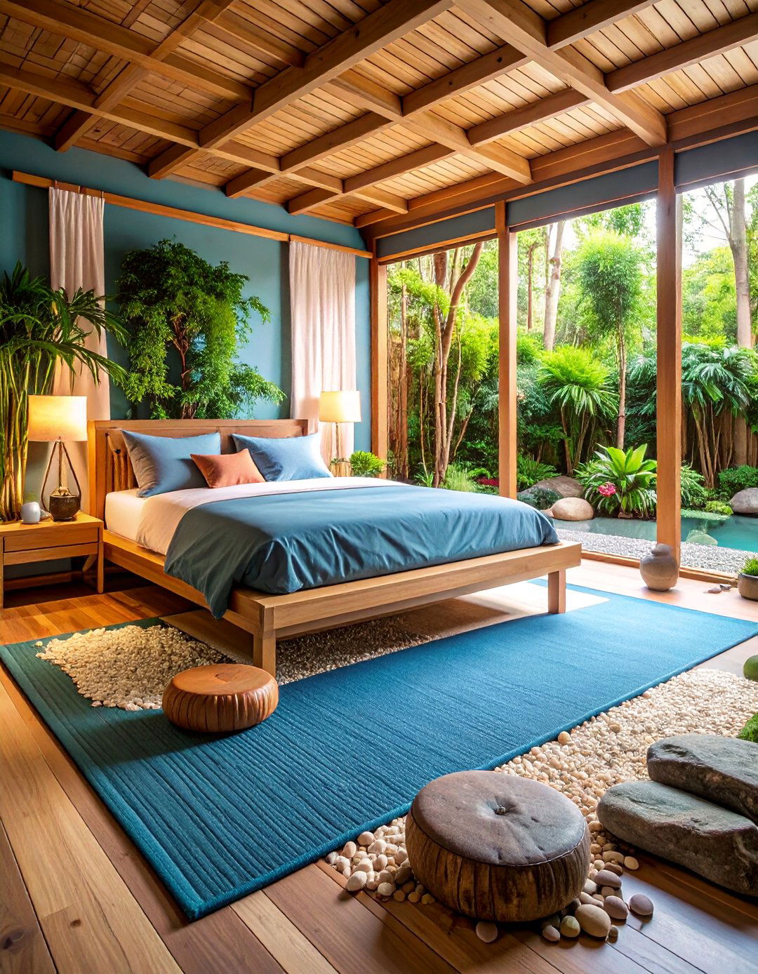 Pink Zen Garden Bedroom - 25 Pink Boho Bedroom Ideas
