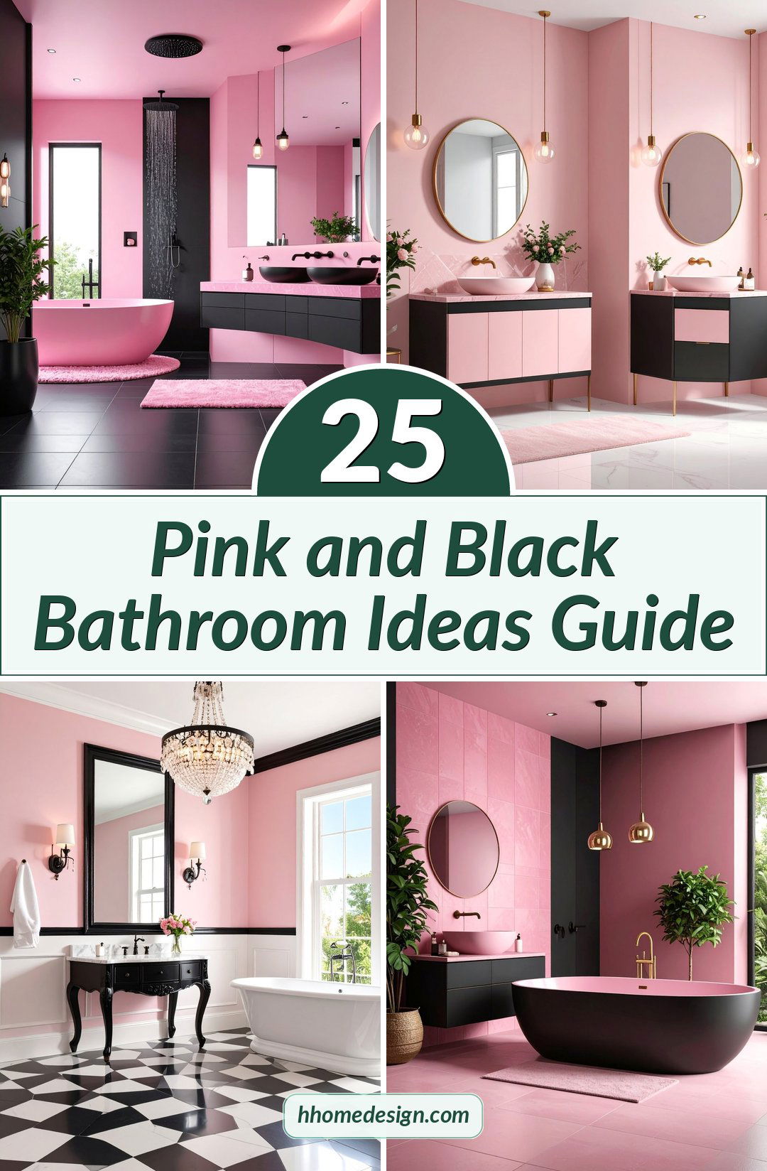 25 Pink and Black Bathroom Ideas Guide