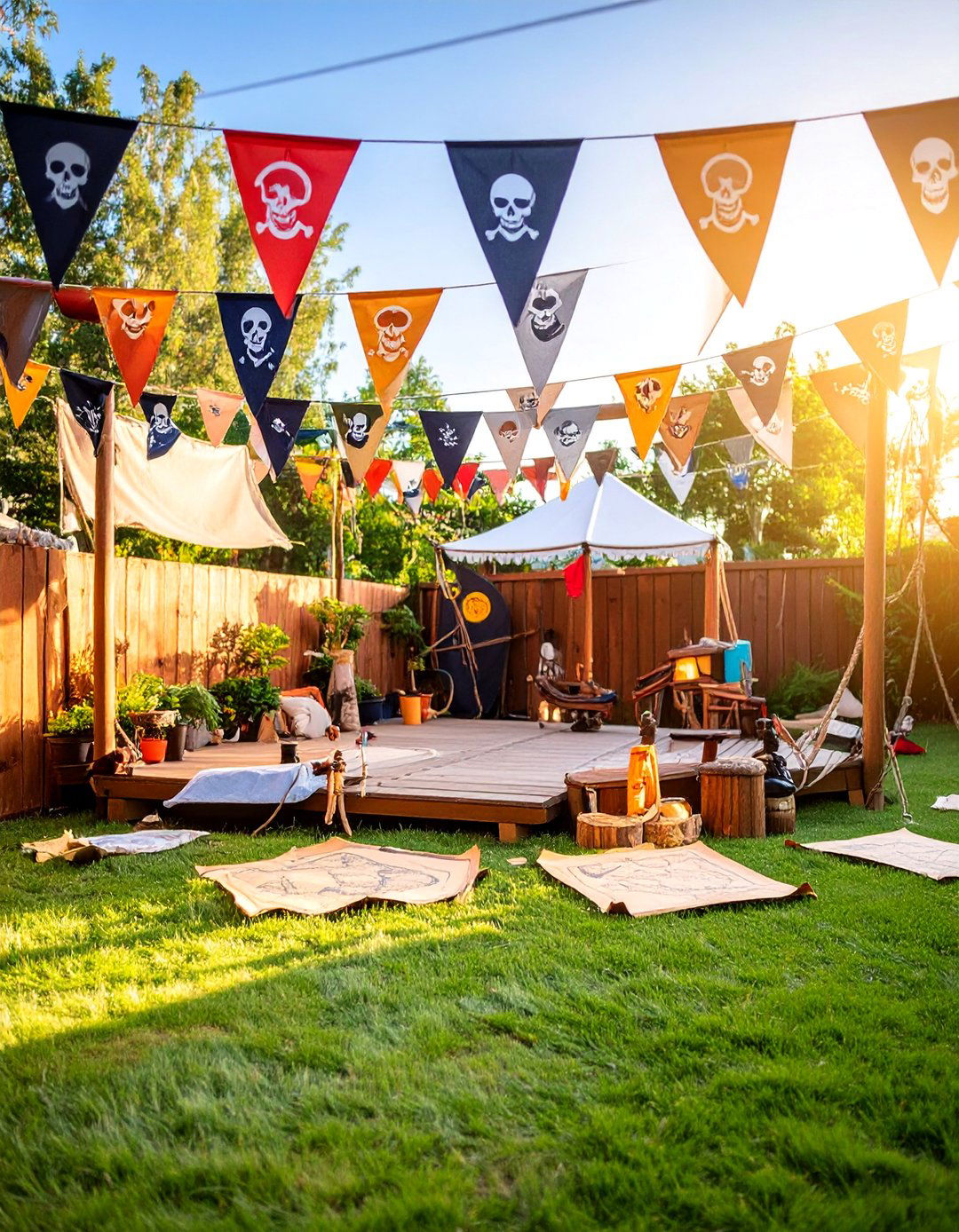 Pirate Treasure Hunt Adventure - 25 Backyard Birthday Party Ideas