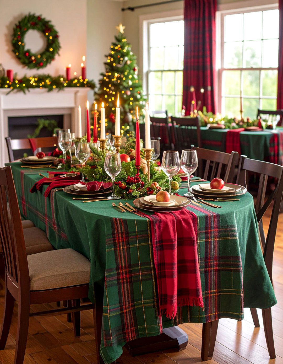 Plaid and Tartan Traditional Scottish Theme - 25 Fall Table Decor Ideas