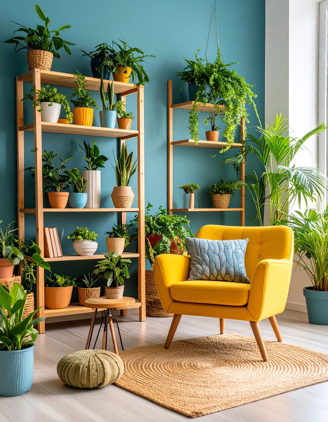 Plant Filled Garden Nook - 25 Living Room Nook Ideas