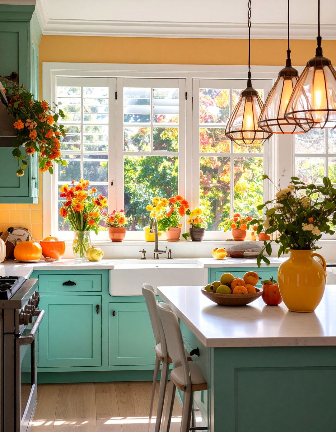 Plantation Shutter Window Treatment - 25 Kitchen Window Ideas