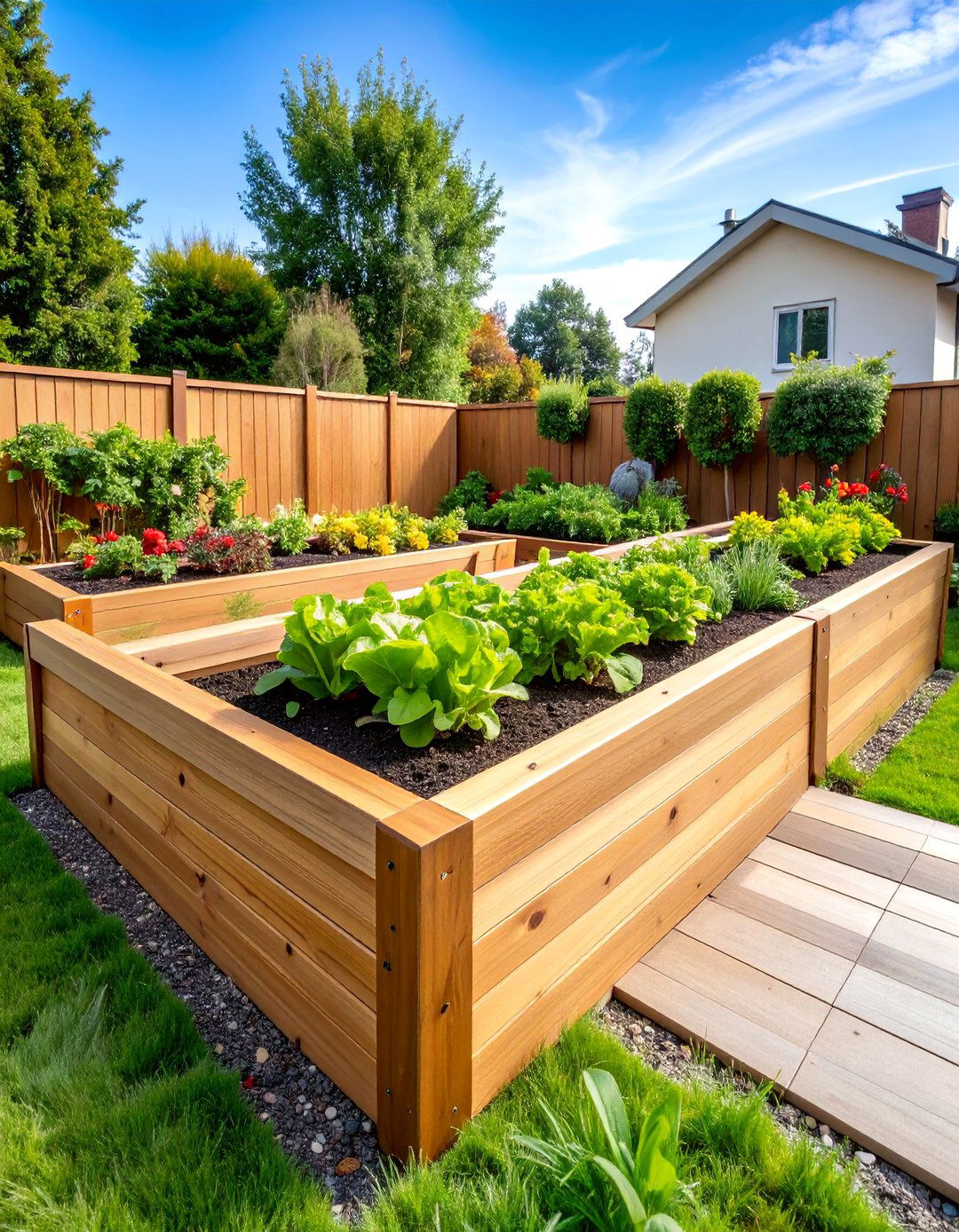 Plastic Lumber Maintenance Free Raised Garden Bed - 25 Raised Garden Bed Ideas