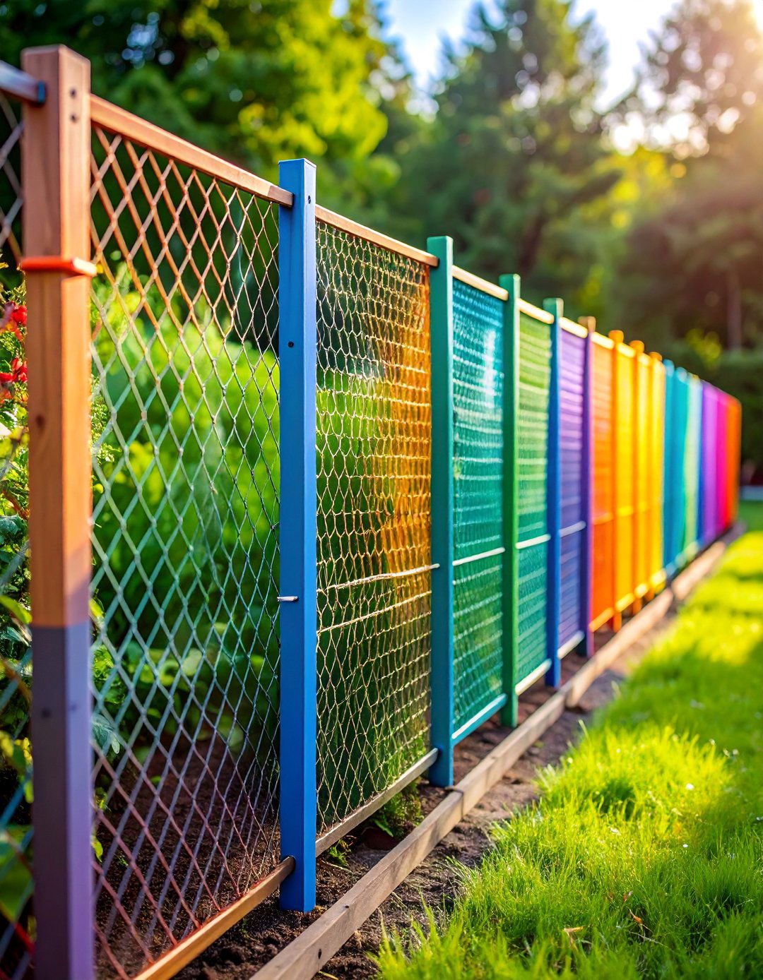 Plastic Mesh Garden Protection Fence - 25 Temporary Fence Ideas