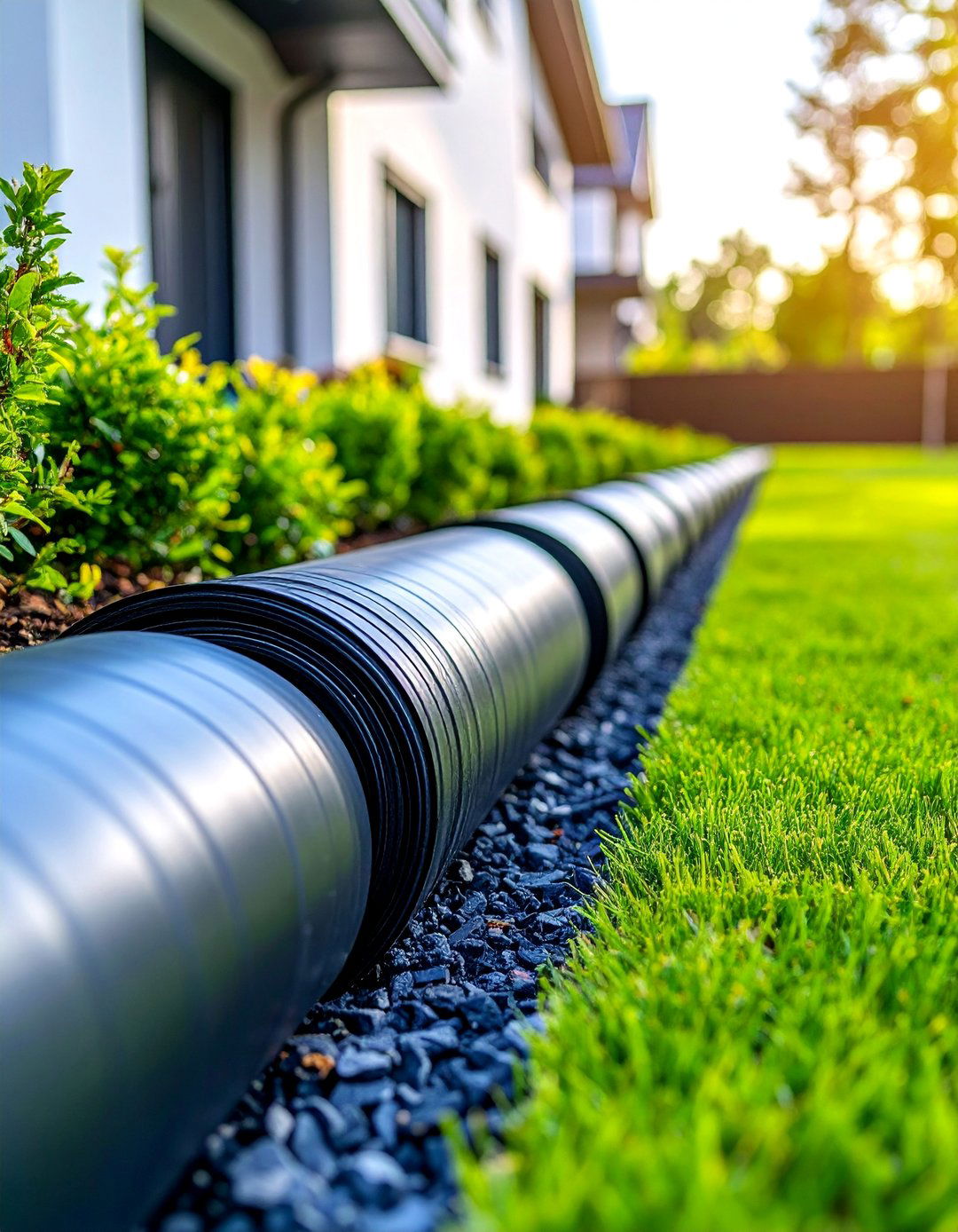 Plastic Roll Contemporary Lines - 25 Modern Garden Edging Ideas