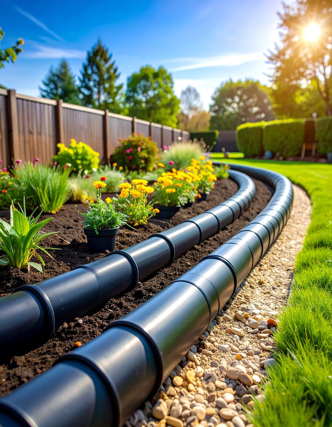 Plastic Roll Mulch Edging - 25 Mulch Edging Ideas