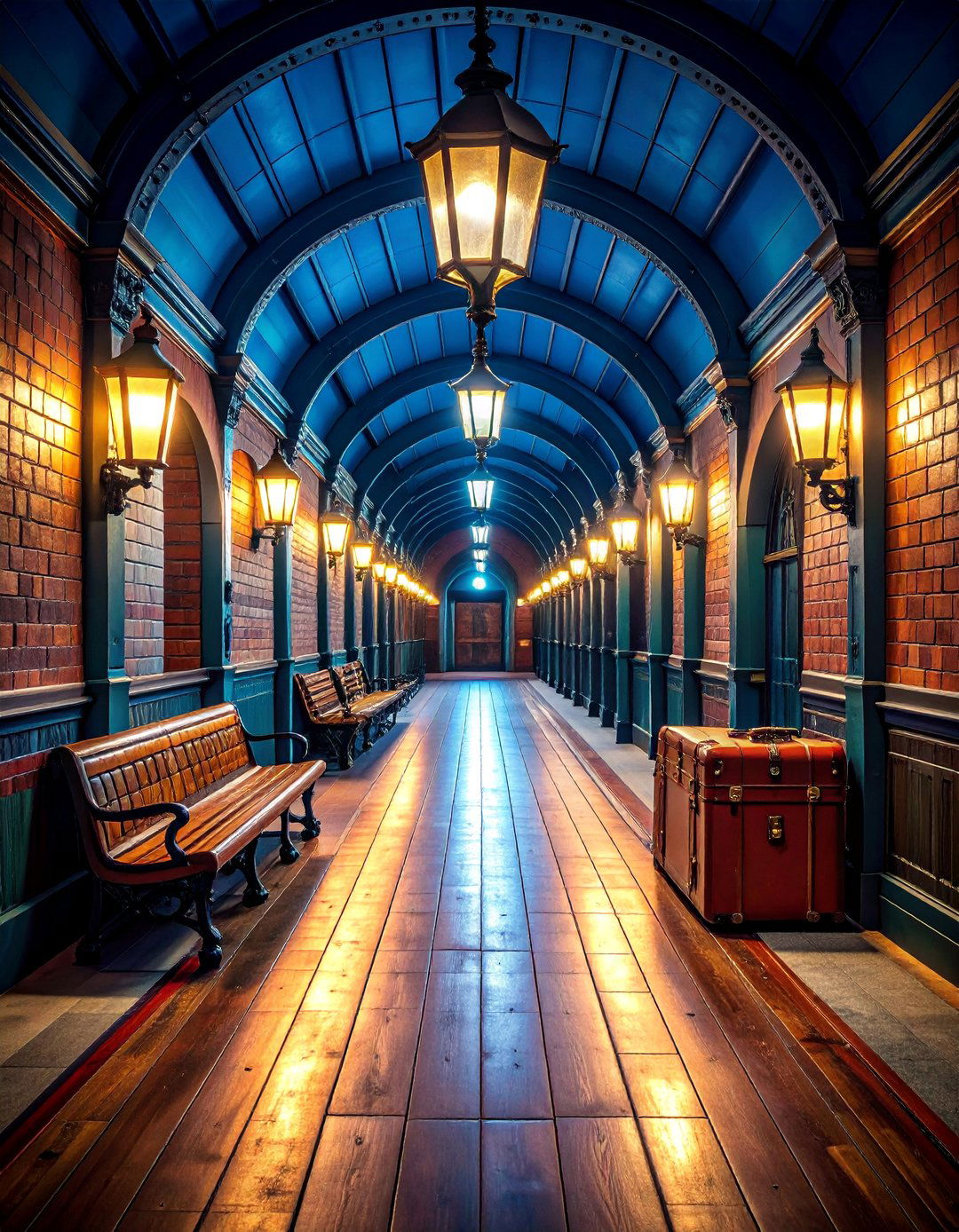 Platform Hallway - 25 Harry Potter Decor Ideas