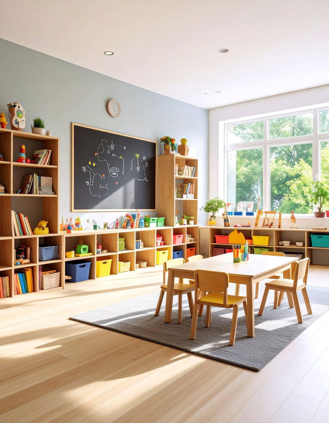 Playroom Activity Center Chalkboard - 25 Chalkboard Ideas