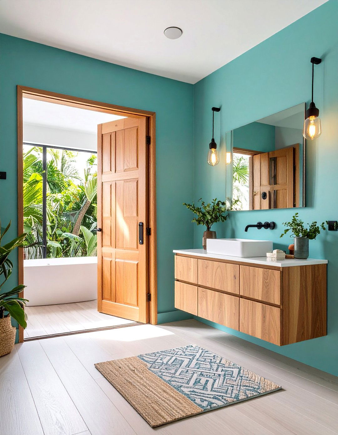 Pocket Door Entry System - 25 Small Master Bathroom Ideas