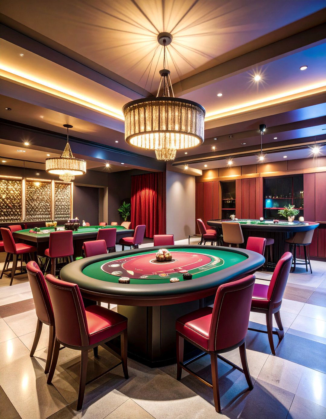 Poker Room Garage Conversion - 25 Garage Game Room Ideas