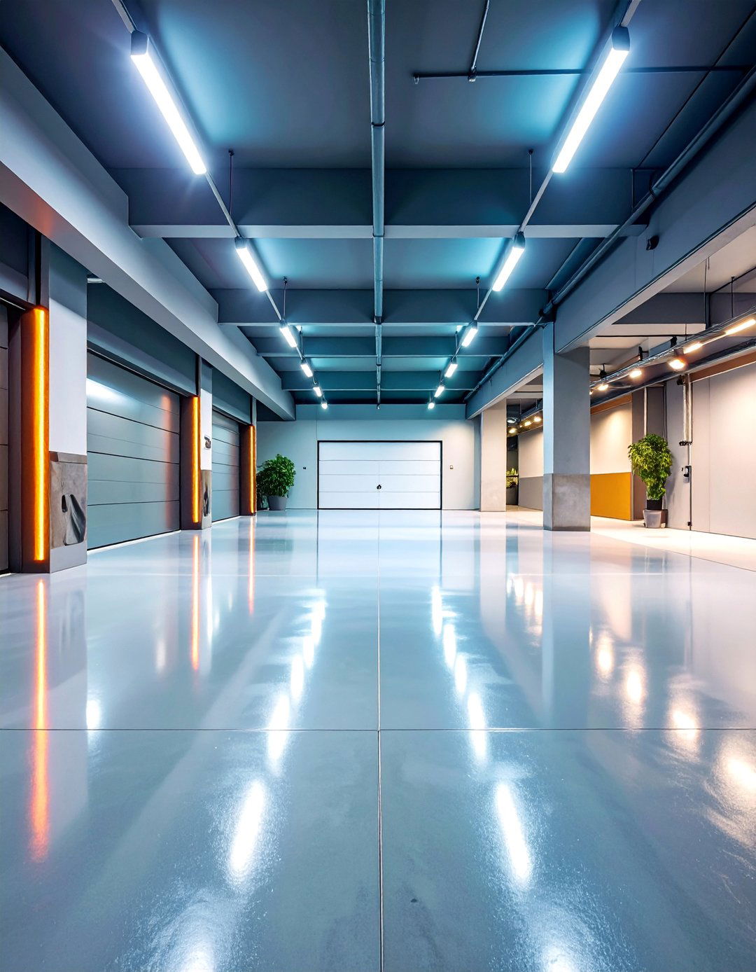 Polished Concrete Garage Flooring with Densifier Treatment - 25 Garage Flooring Ideas