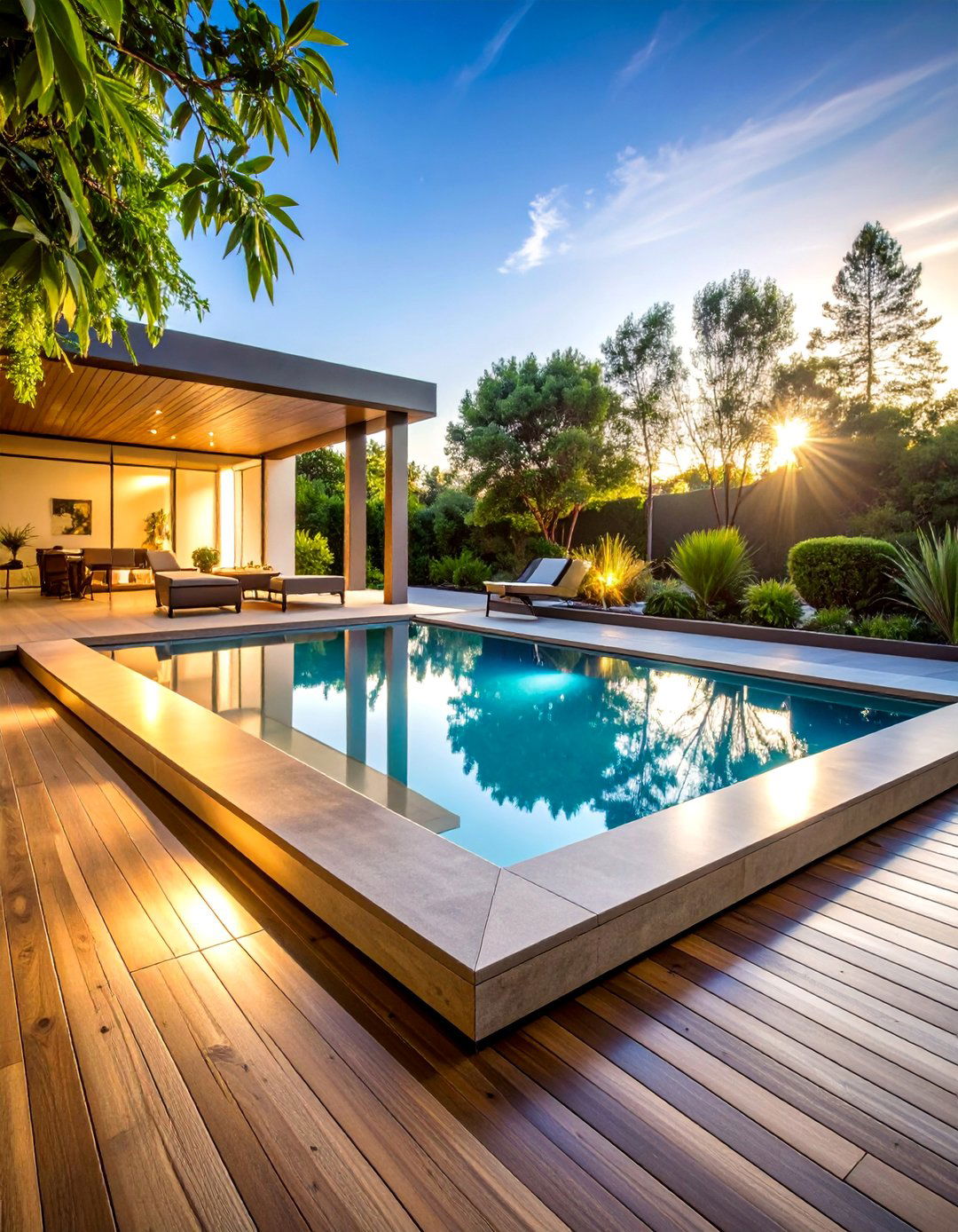 Polished Concrete Pool Deck - 25 Concrete Pool Deck Ideas