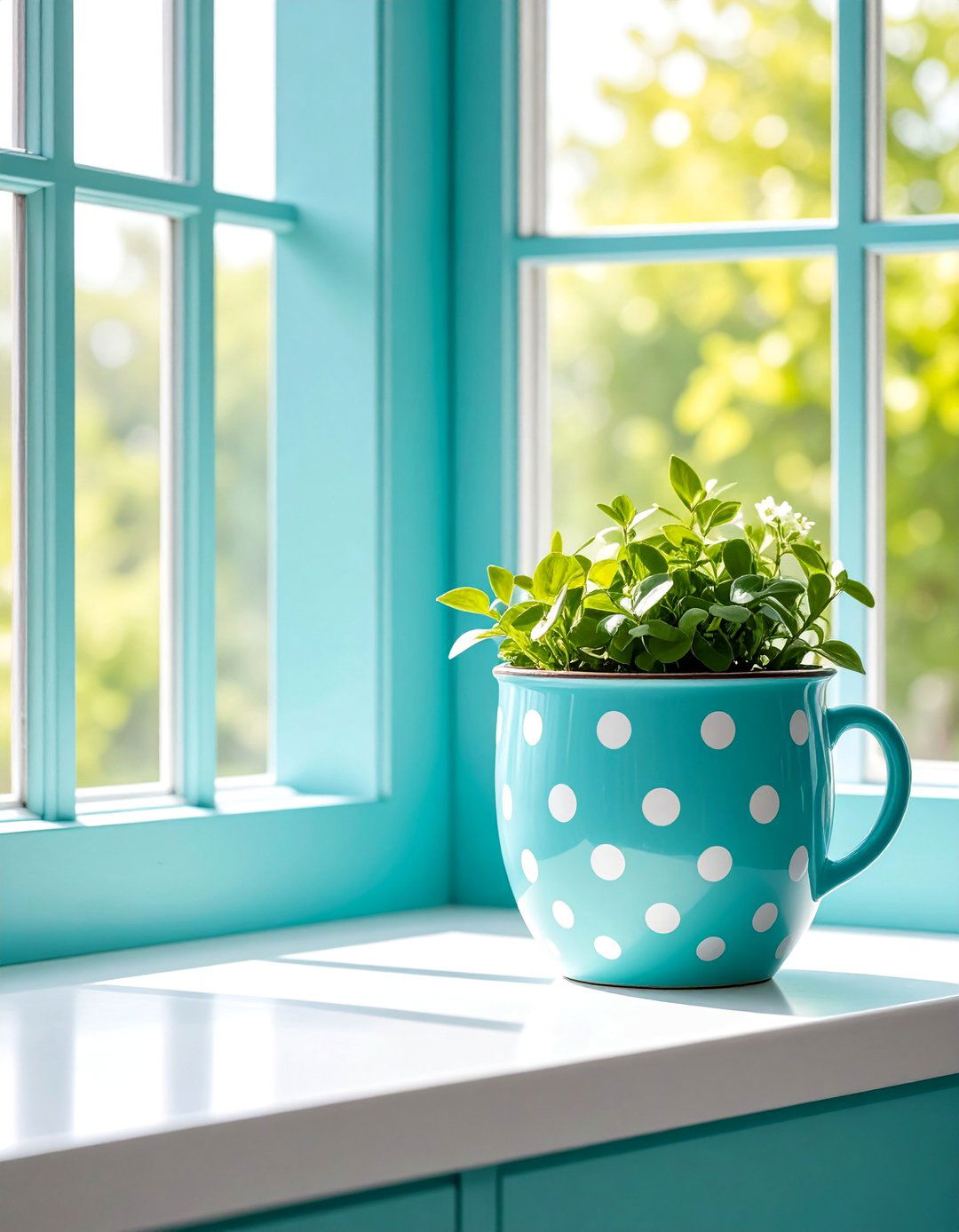 Polka Dot Playful Painted Pot - 25 Painted Pot Ideas
