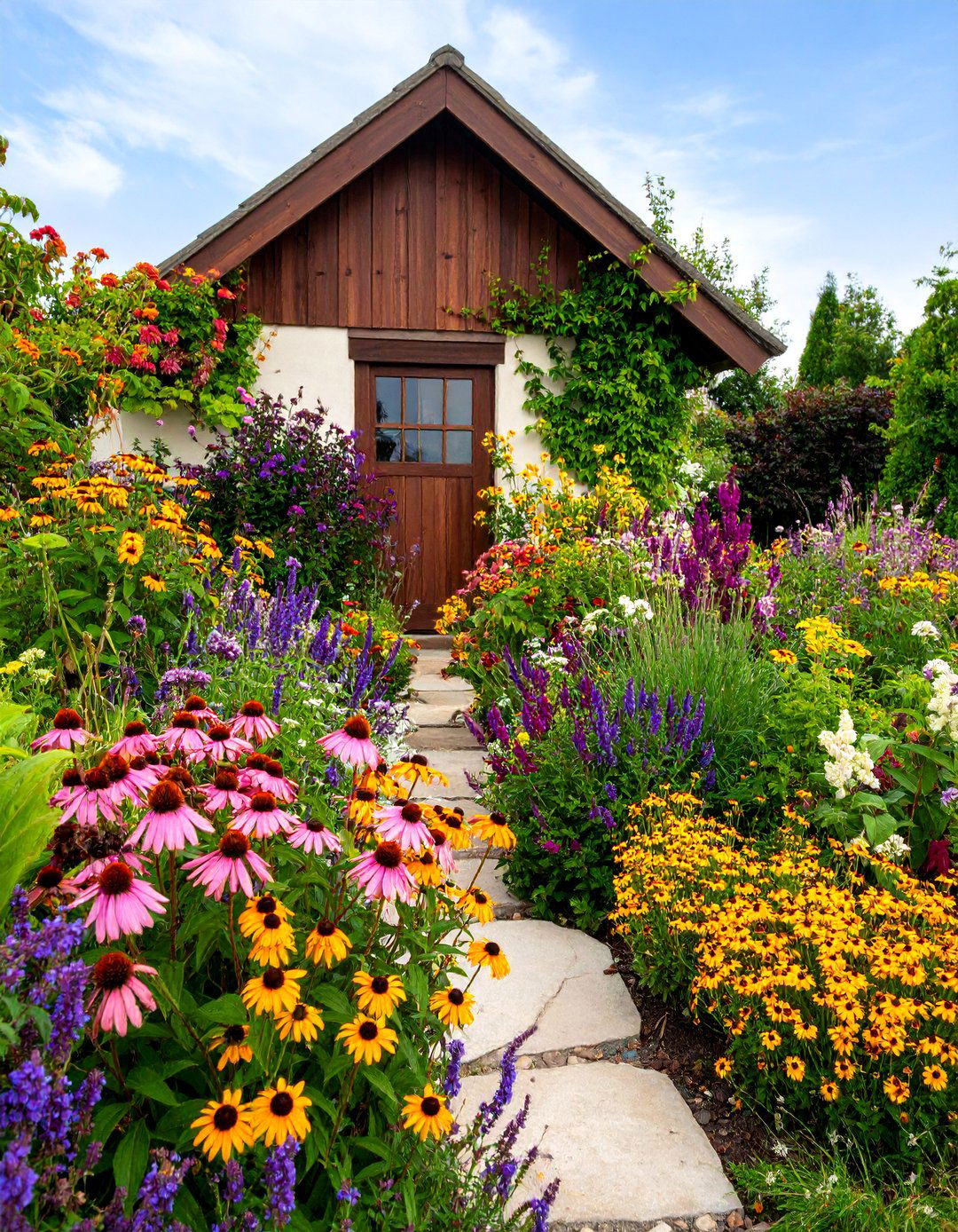 Pollinator Paradise Perennial Garden - 25 Perennial Flower Bed Ideas
