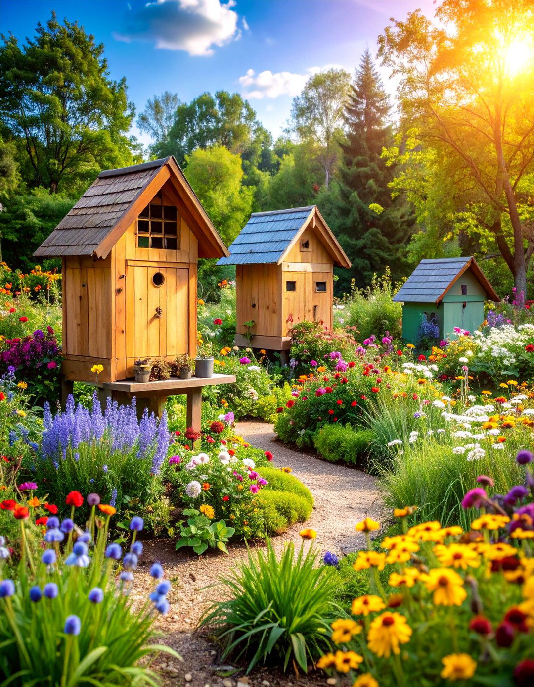 Pollinator Paradise Wildlife Haven - 25 Garden Decor Ideas
