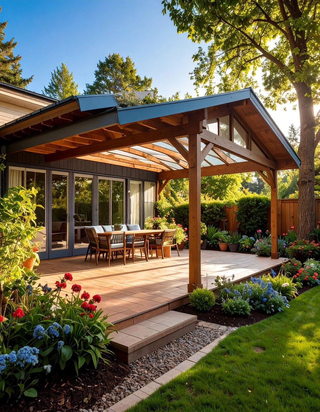 Polycarbonate Roof Veranda Garden Shade - 25 Garden Shade Ideas