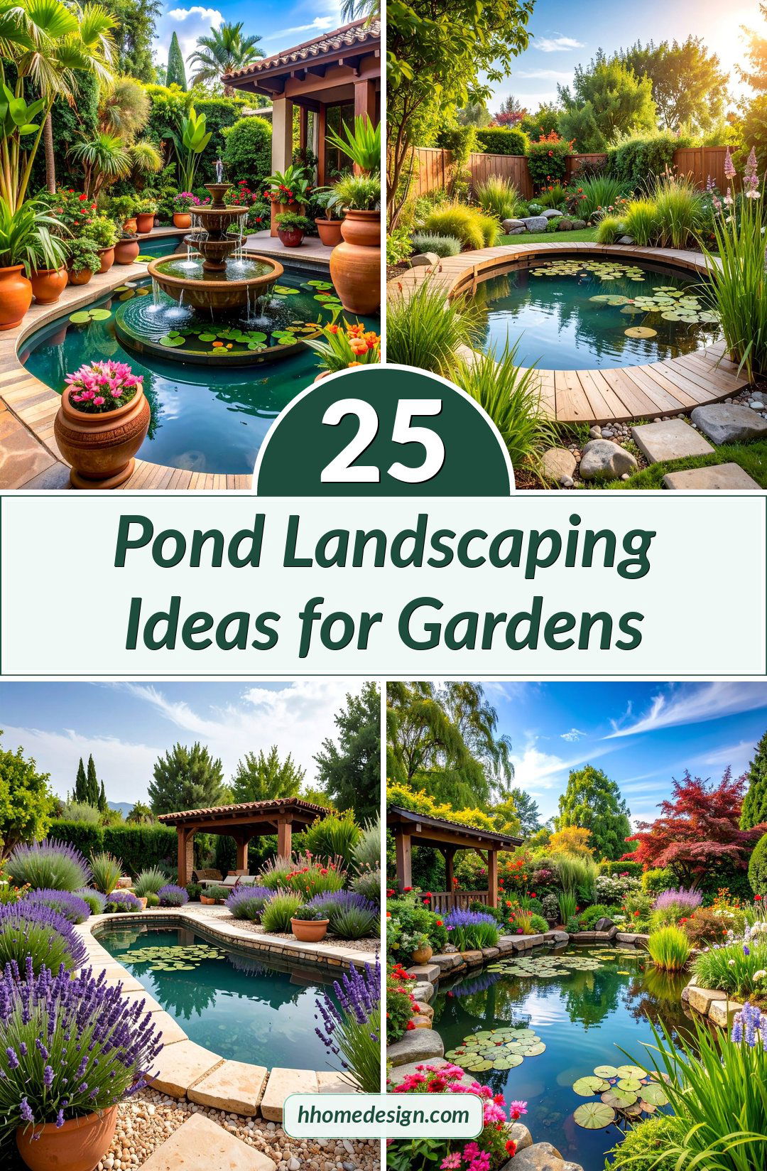 25 Pond Landscaping Ideas for Gardens