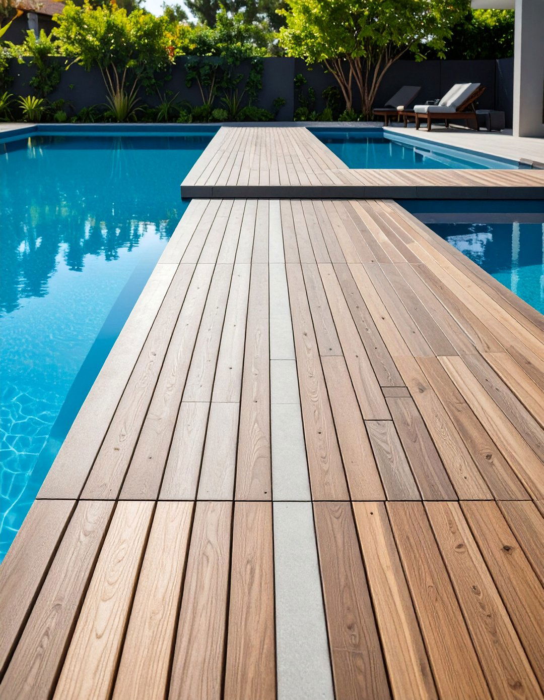 Pool Deck Expansion Joint Walkway - 25 Pool Walkway Ideas