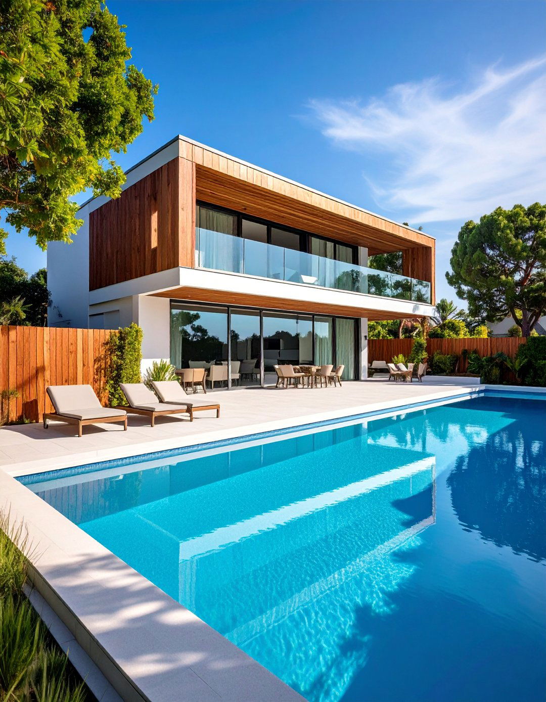 Pool House Integrated Fence - 25 Pool Fence Ideas