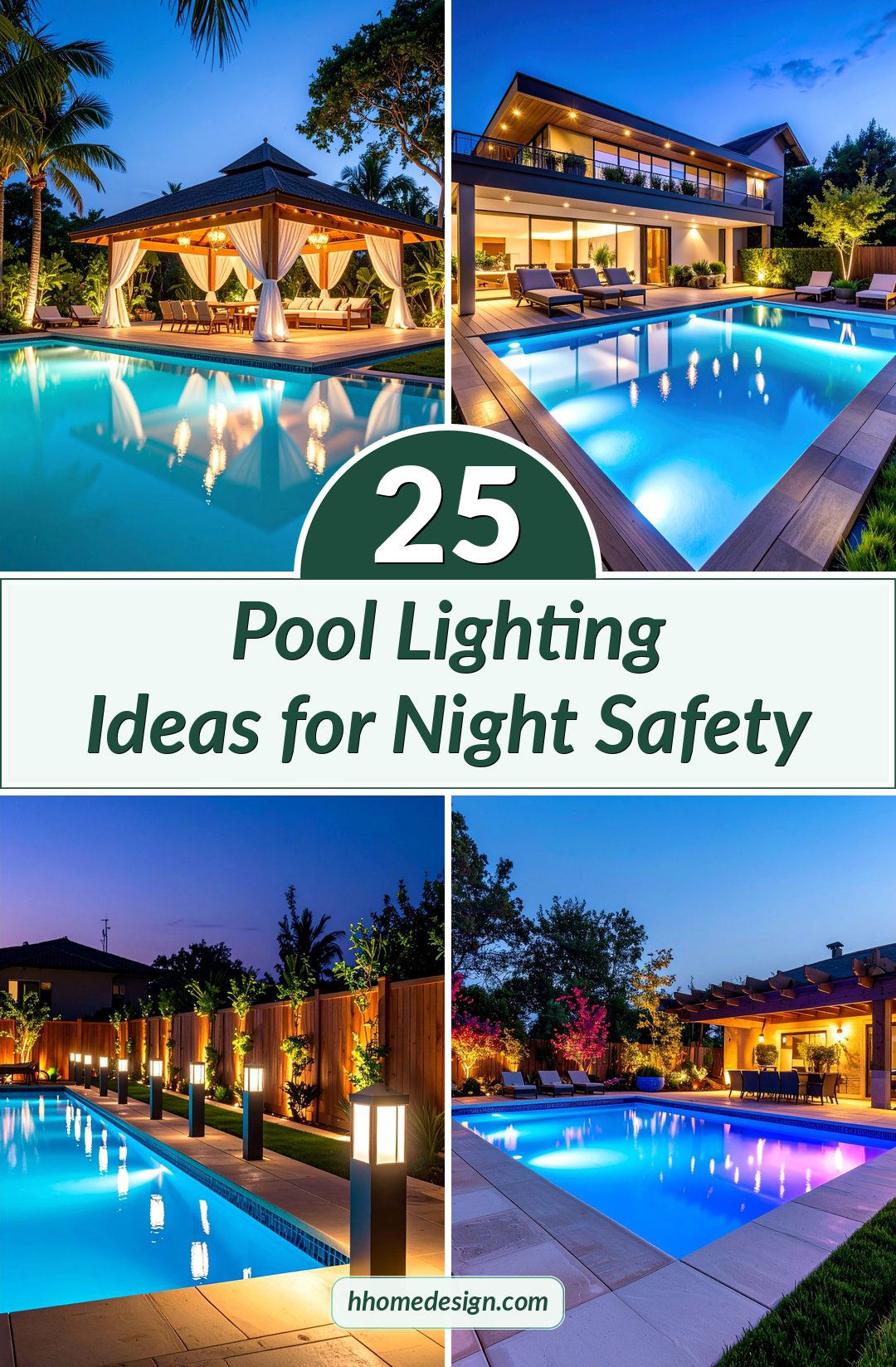 25 Pool Lighting Ideas for Night Safety
