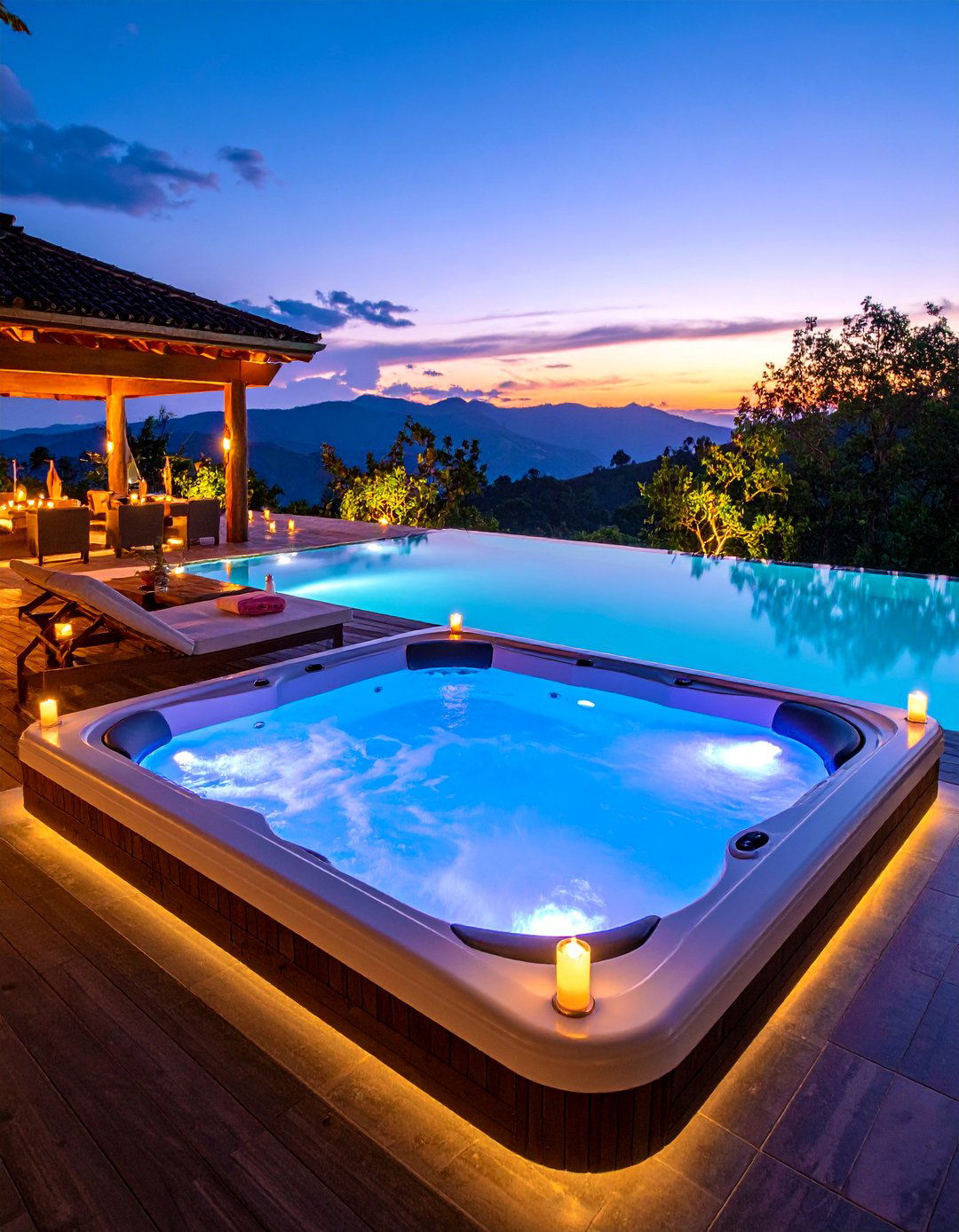Pool Spa and Hot Tub Accent Lighting - 25 Pool Lighting Ideas
