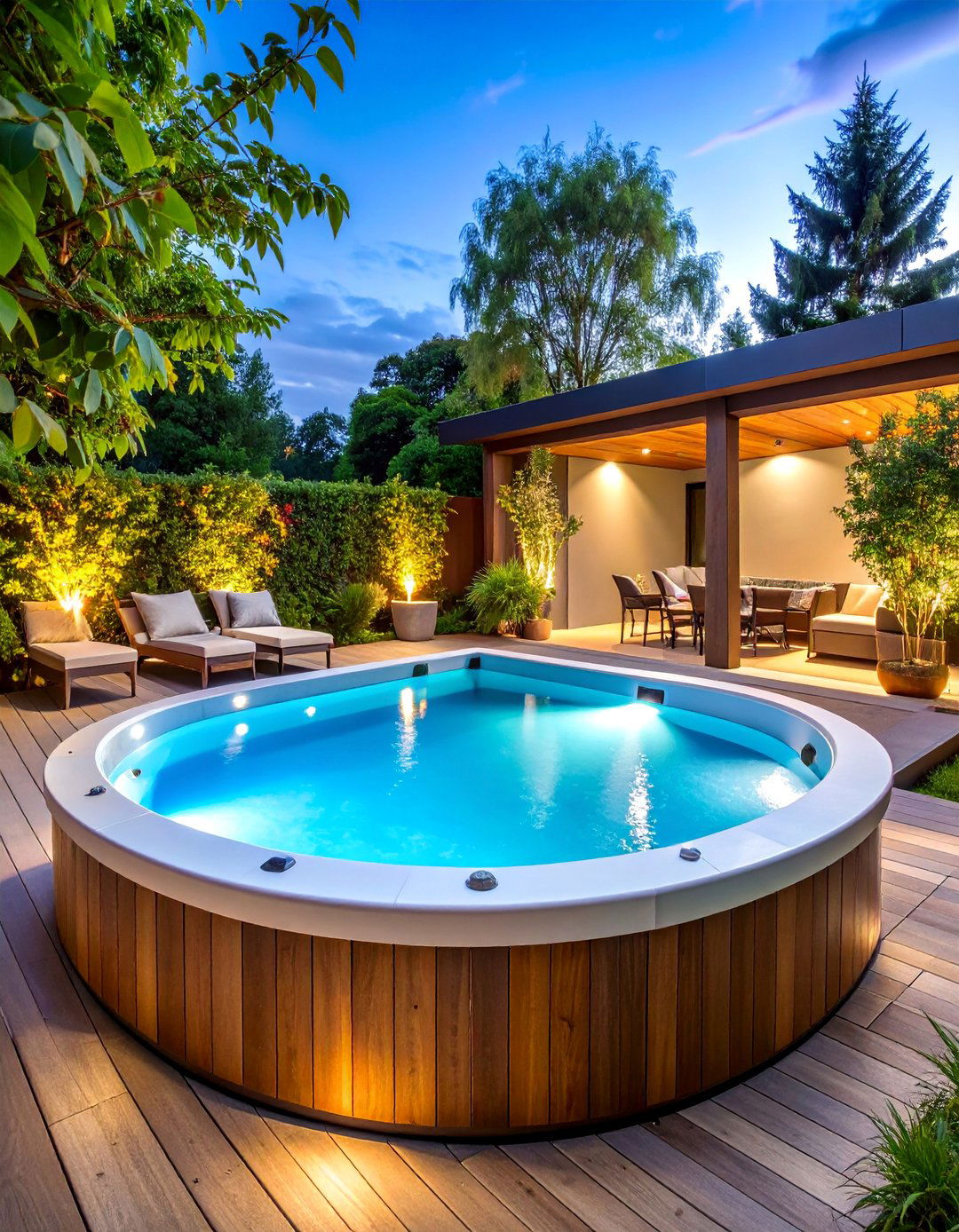 Pool and Hot Tub Integration Design - 25 Hot Tub Landscaping Ideas