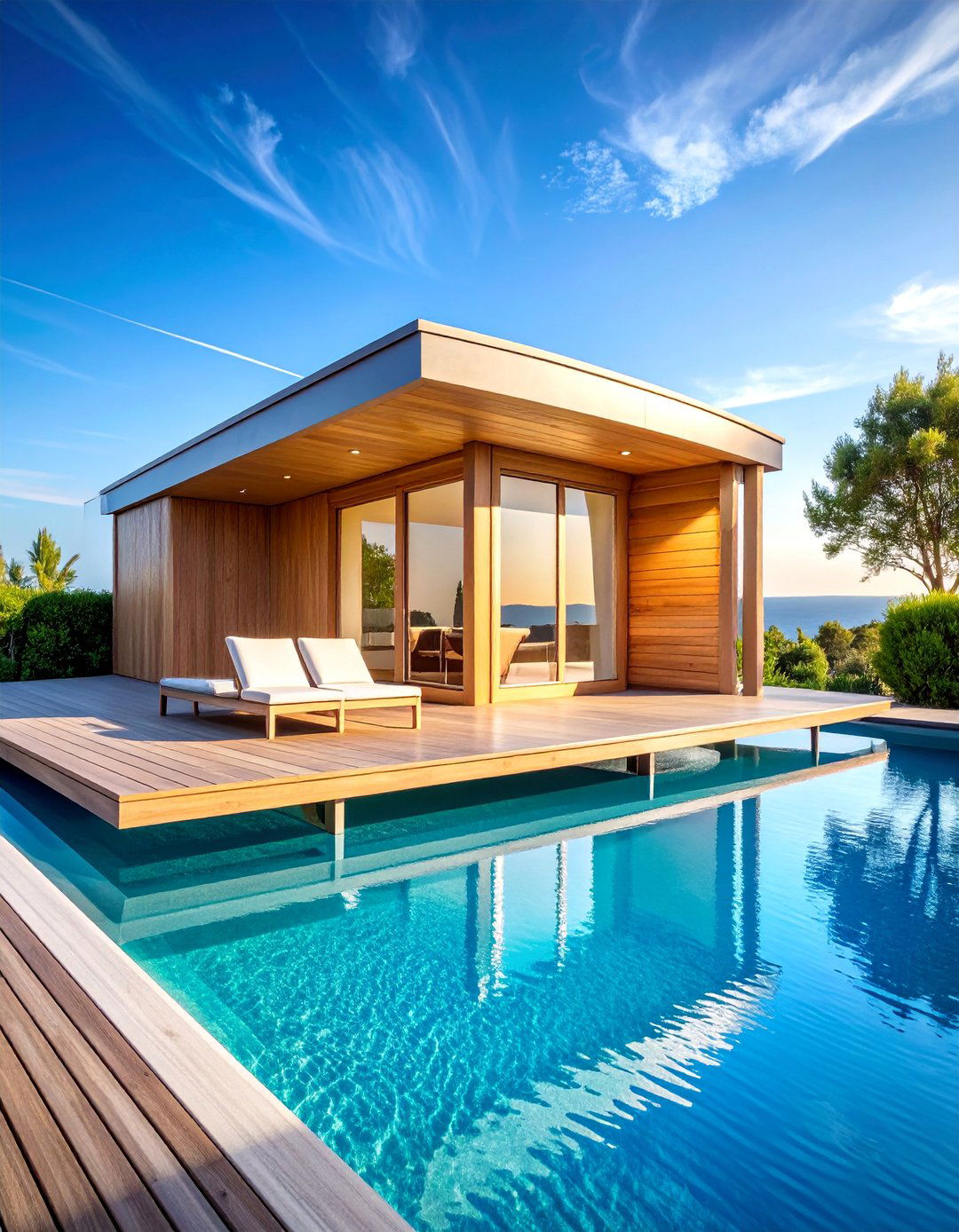 Poolside Infrared Sauna Pavilion - 25 Sauna Room Design Ideas