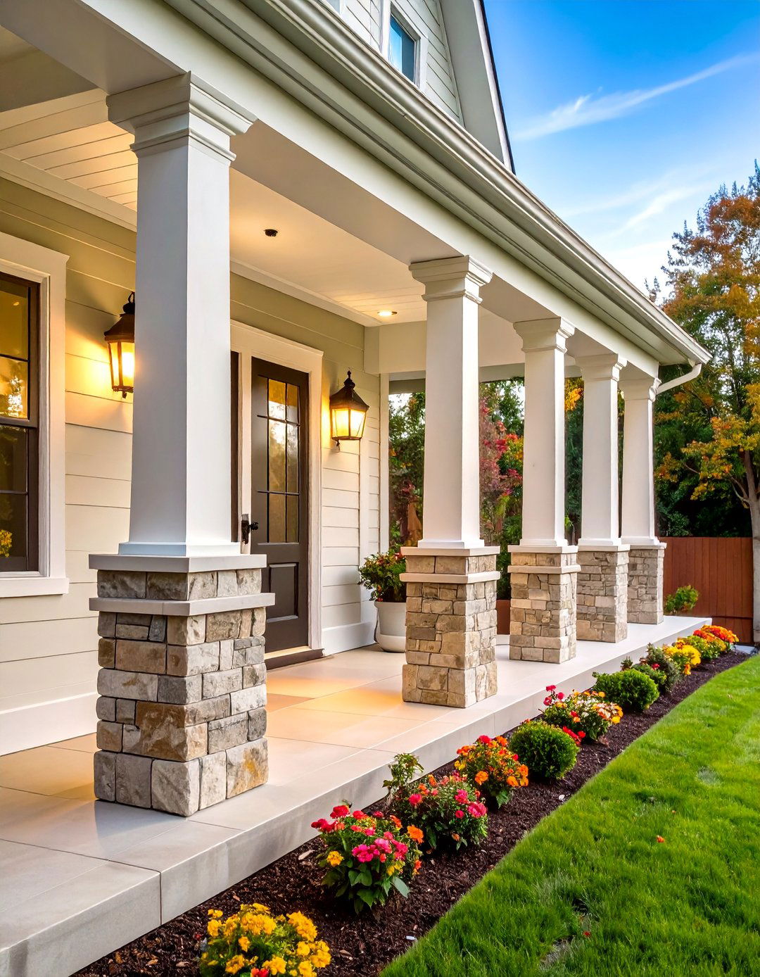 Porch Column Enhancement Project - 25 Curb Appeal Ideas