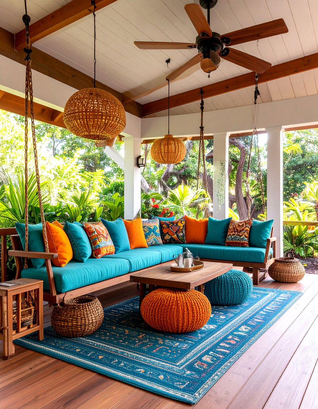 Porch Swing Reading Station - 25 Outdoor Reading Nook Ideas