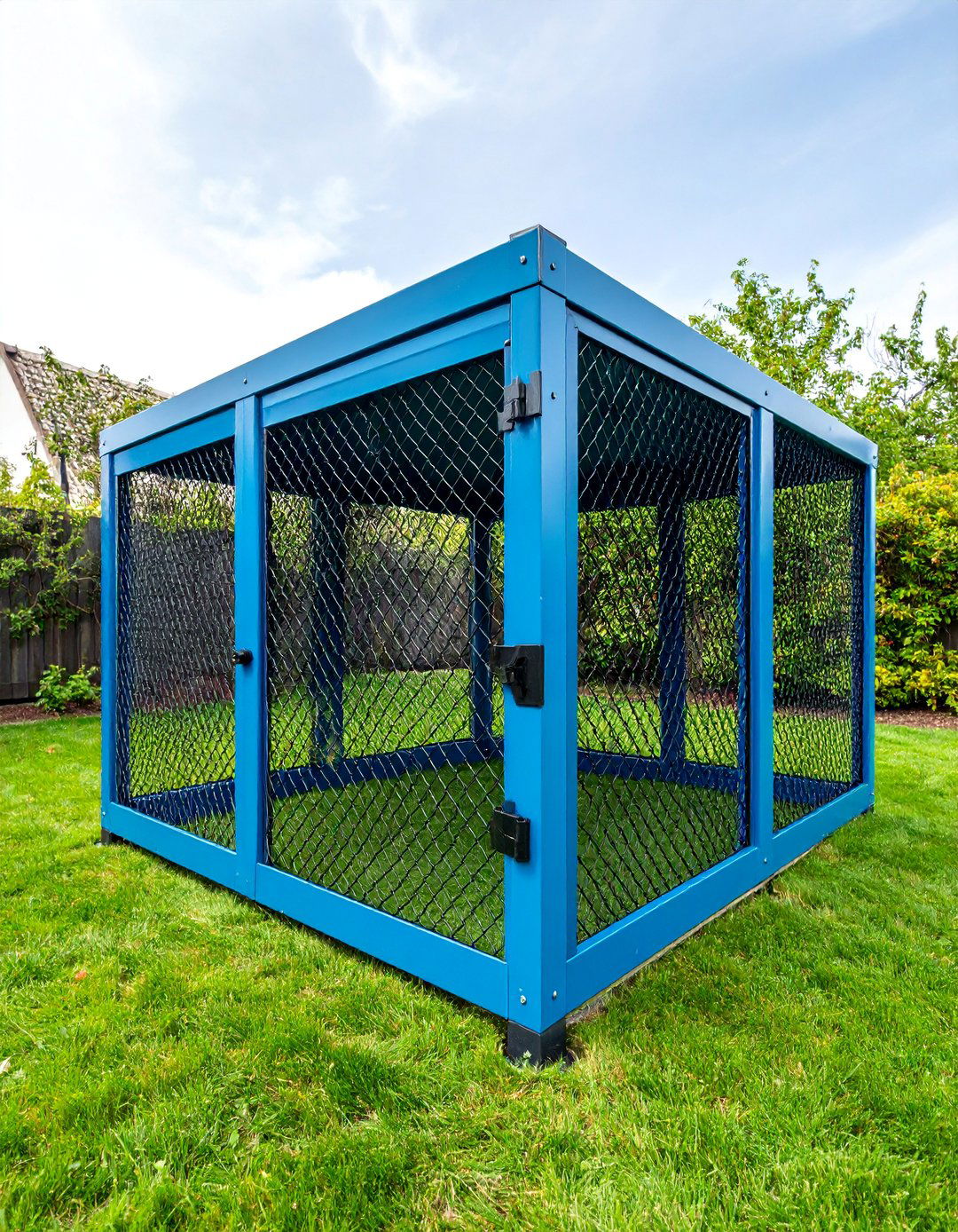Portable Chain Link Dog Run - 25 Dog Fence Ideas