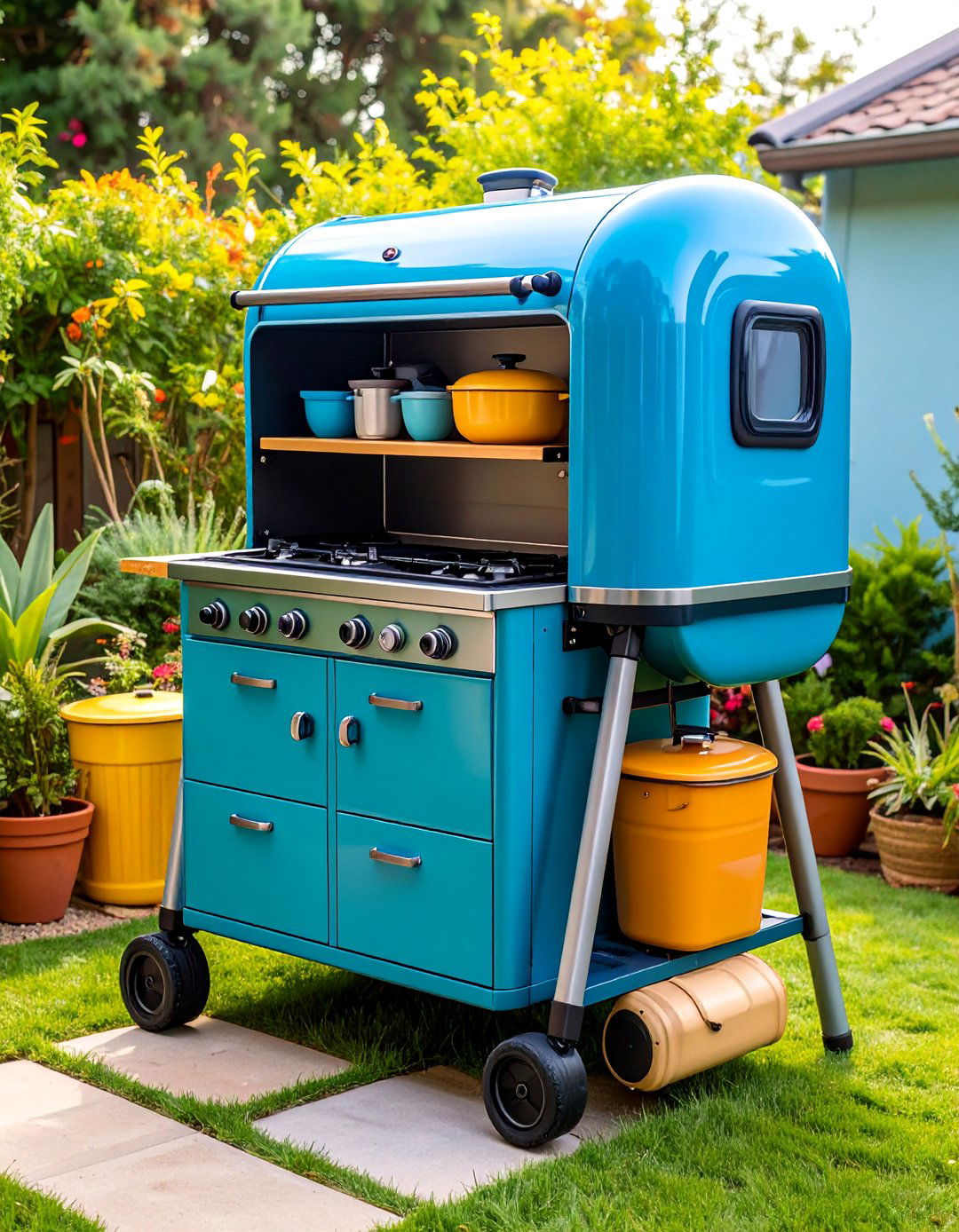 Portable Folding Mud Kitchen for Small Spaces - 25 Mud Kitchen Ideas for Kids
