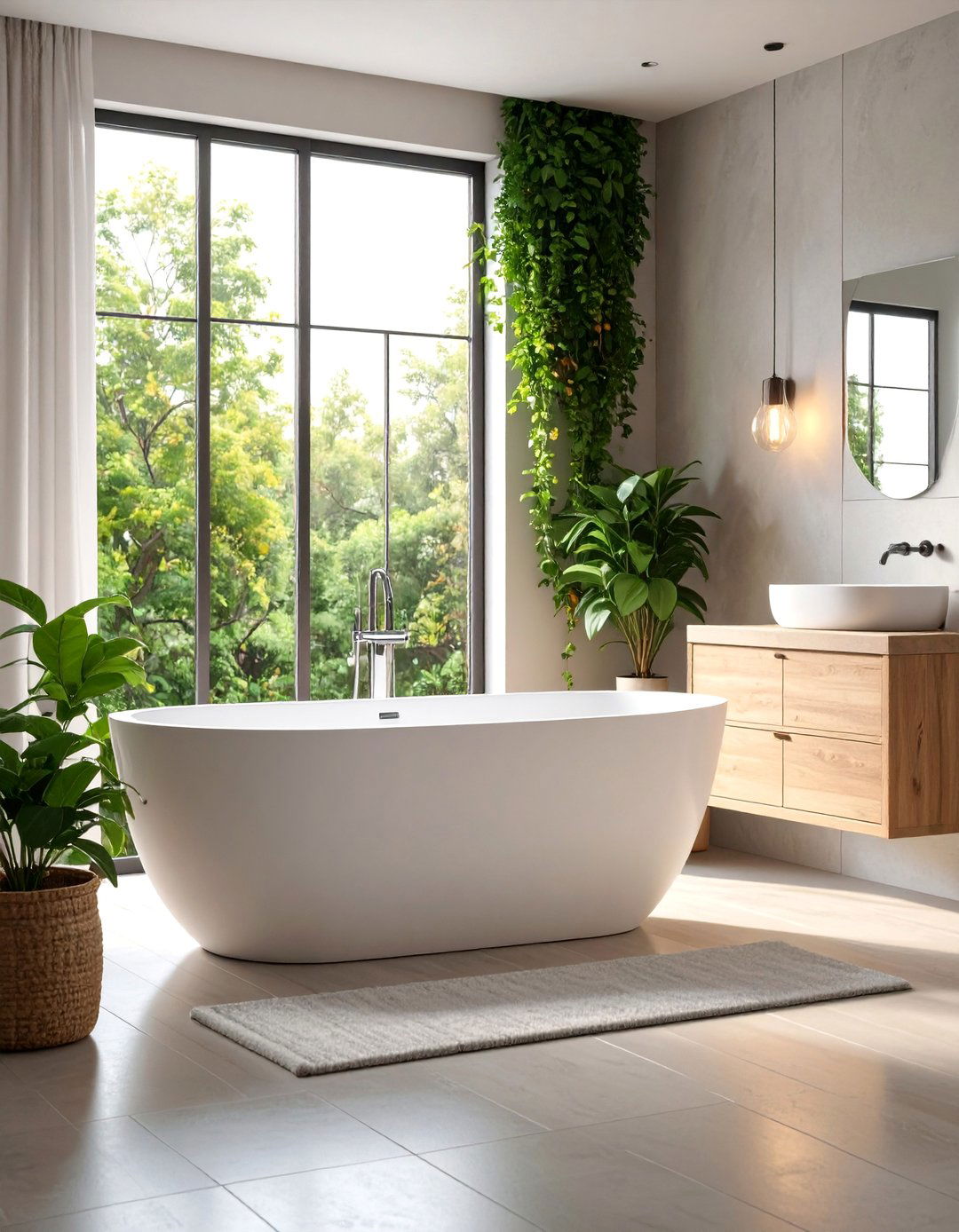 Portable Freestanding Bathtub for Flexible Placement - 25 Bathtub Ideas
