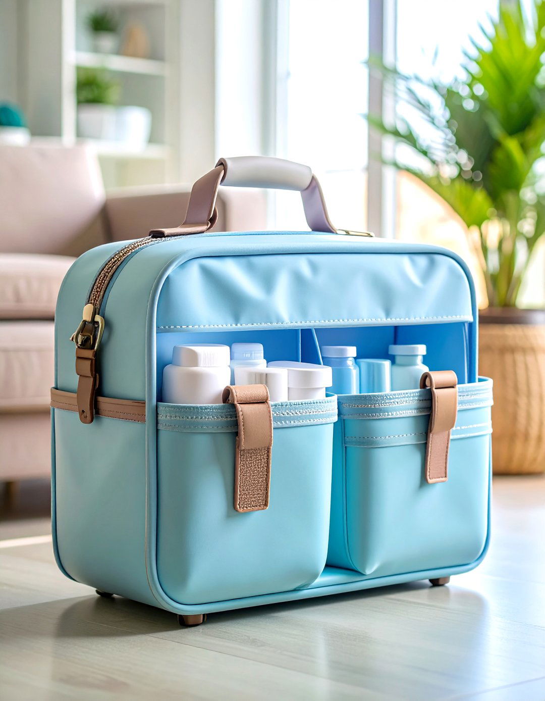 Portable Medicine Storage Caddy with Handle - 25 Medicine Storage Ideas