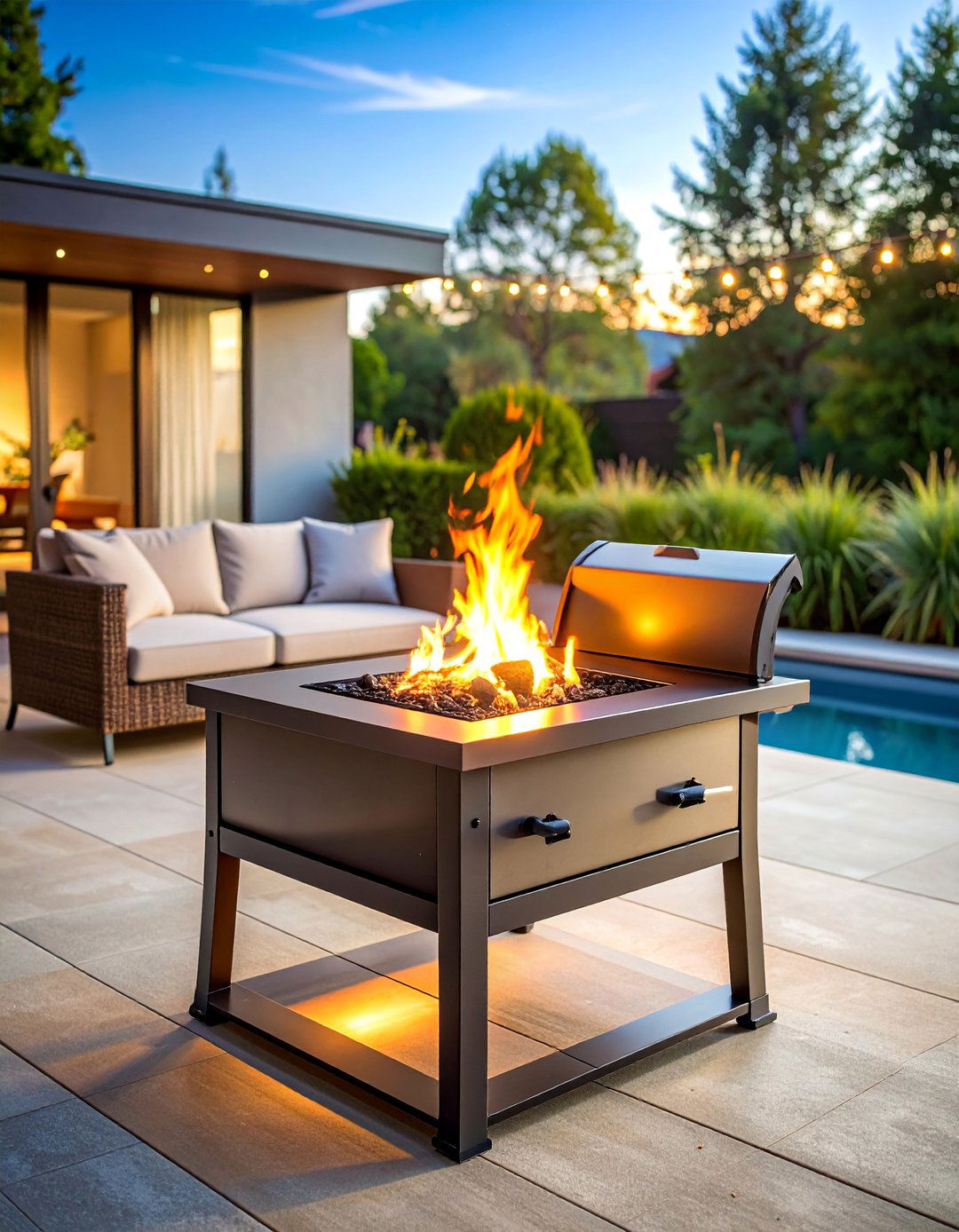 Portable Steel Fire Pit with Folding Design - 25 Metal Fire Pit Ideas